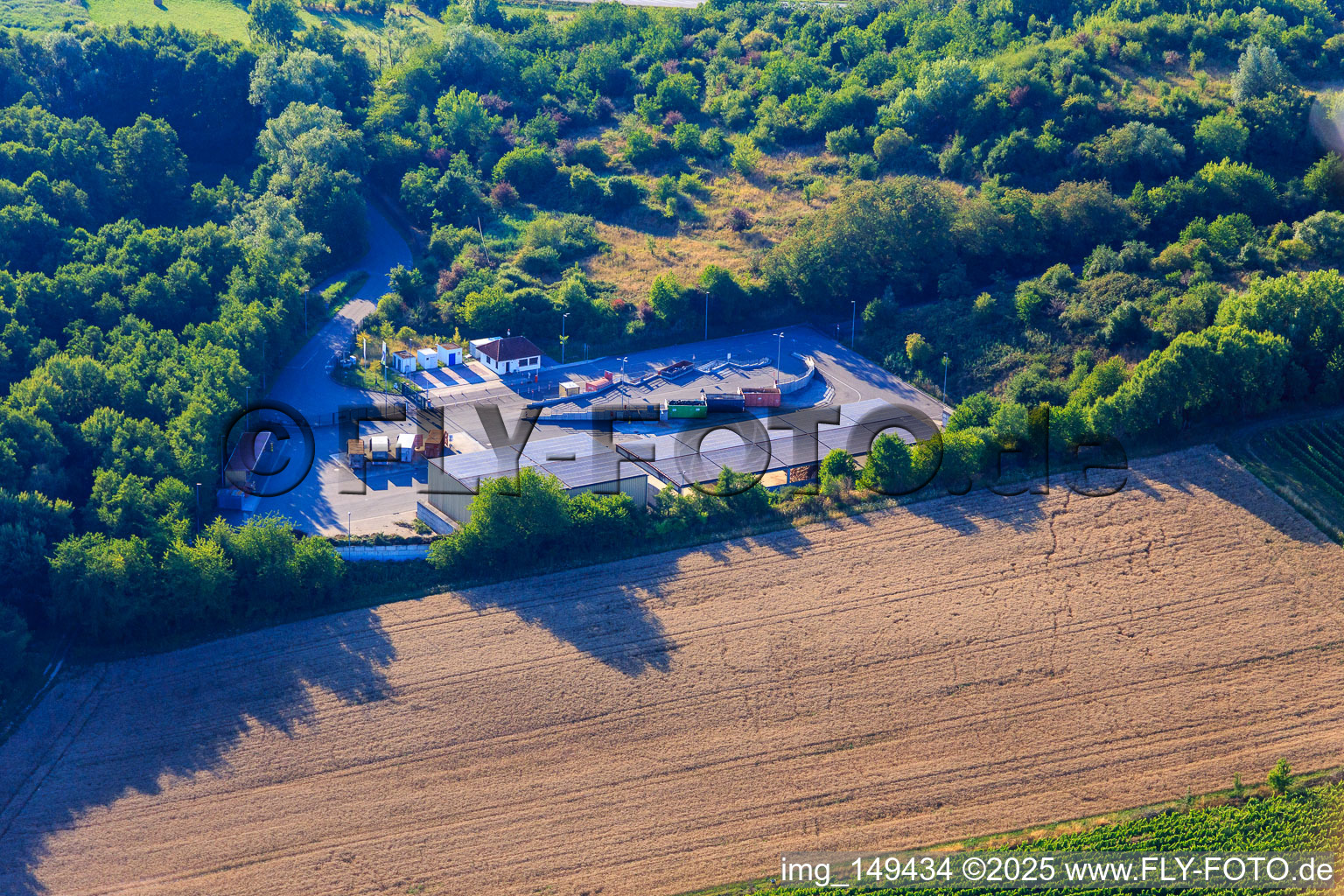 Recycling Center South SÜW in the district Ingenheim in Billigheim-Ingenheim in the state Rhineland-Palatinate, Germany