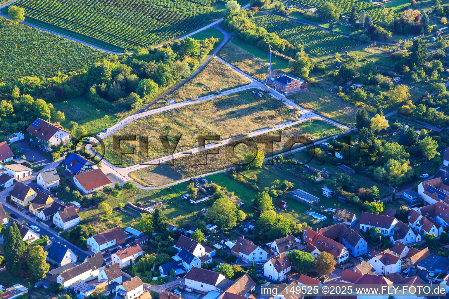 Development of a new housing area west of Prinz-Eugen-Straße in the district Arzheim in Landau in der Pfalz in the state Rhineland-Palatinate, Germany