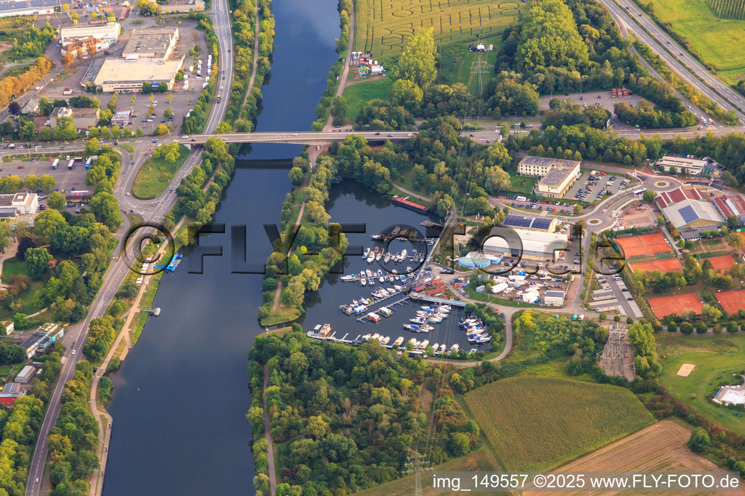 Yachthafen Merzig Saar GmbH in the district Hilbringen in Merzig in the state Saarland, Germany