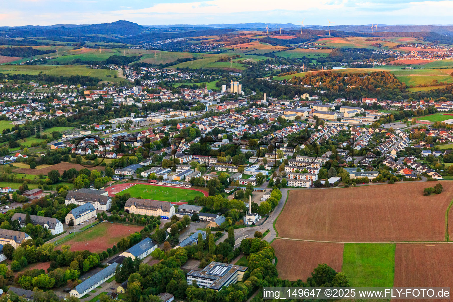 From the west in Lebach in the state Saarland, Germany