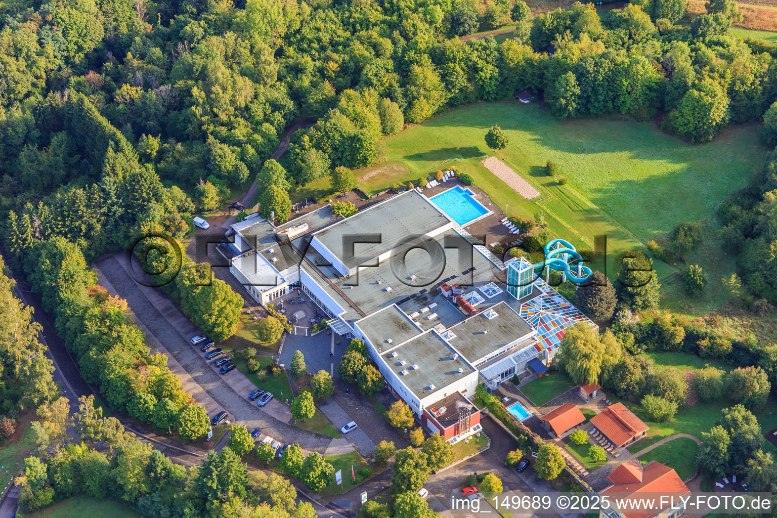 Schaumberg adventure pool in the district Theley in Tholey in the state Saarland, Germany