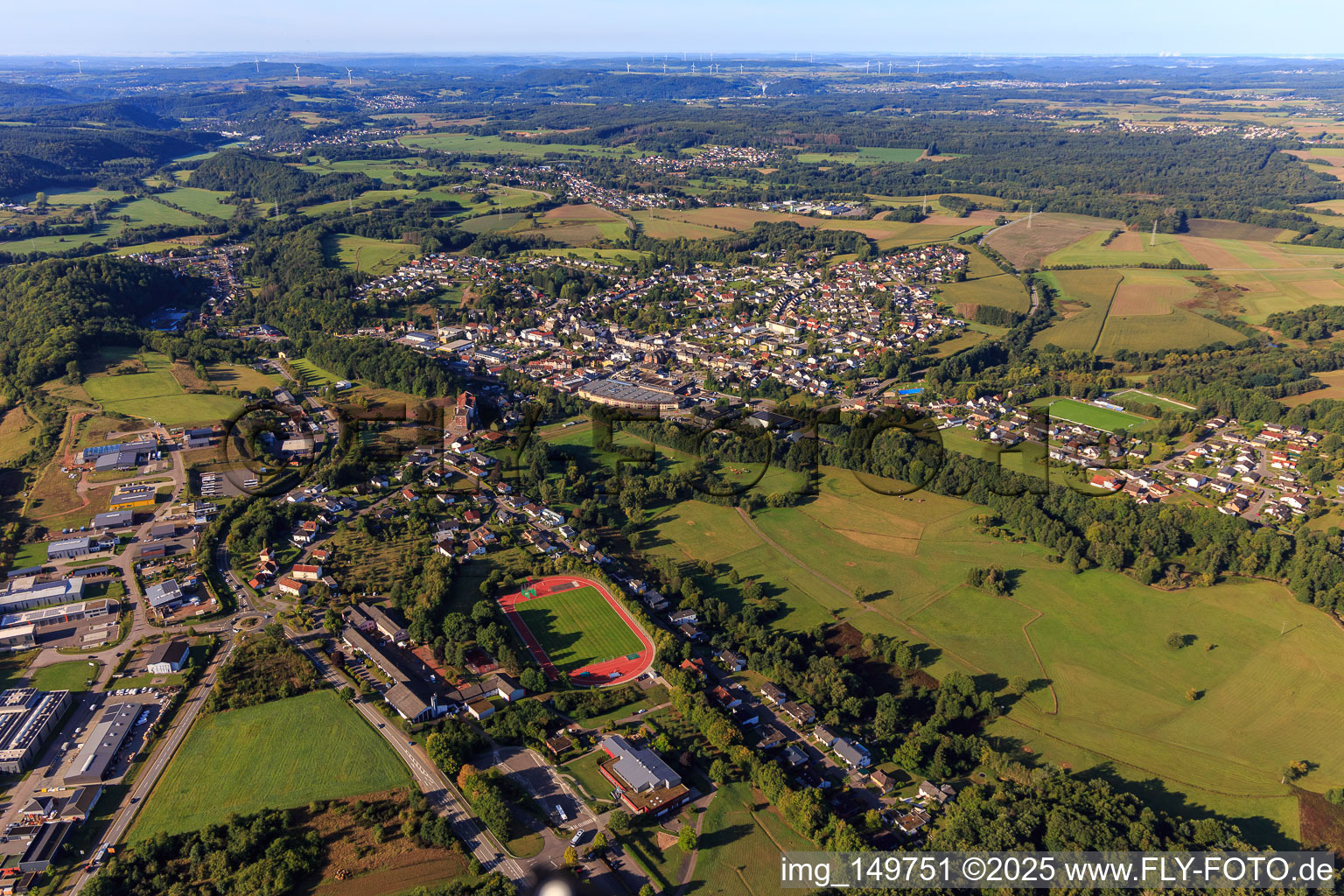 From the northeast in Wadern in the state Saarland, Germany