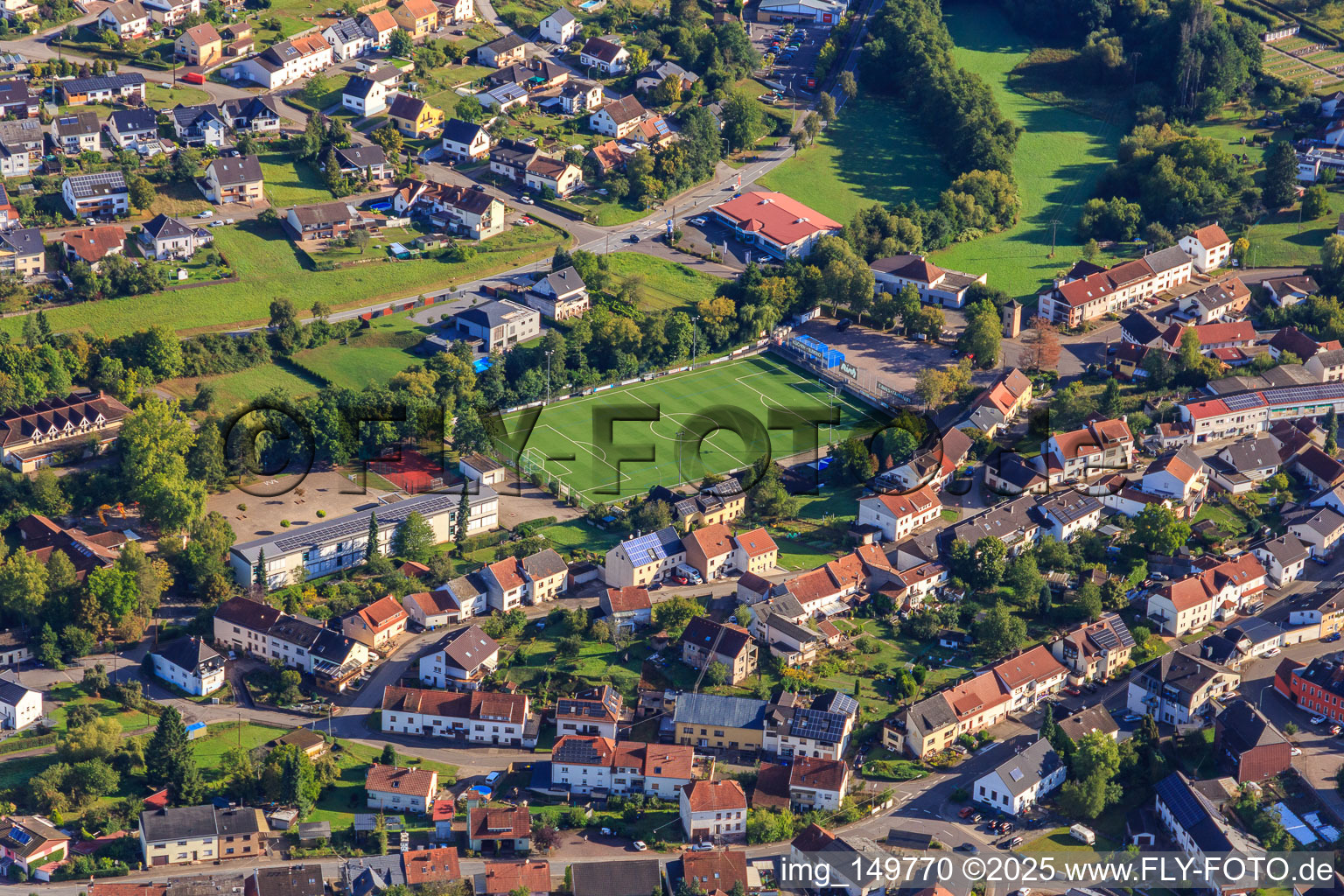 SV Limbach football field in the district Limbach in Schmelz in the state Saarland, Germany