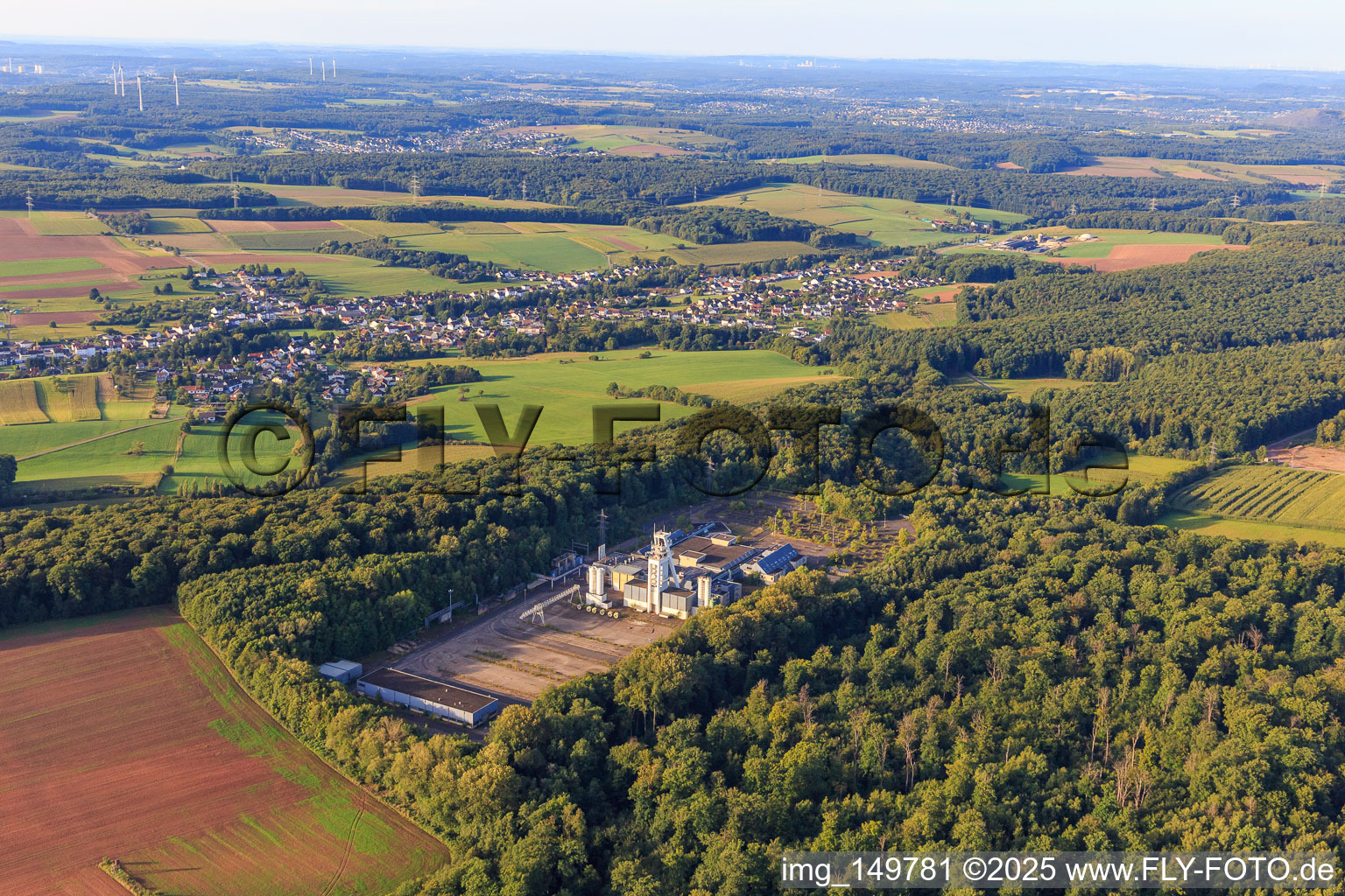 Mining site of RAG Deutsche Steinkohle Ag in the district Falscheid in Lebach in the state Saarland, Germany