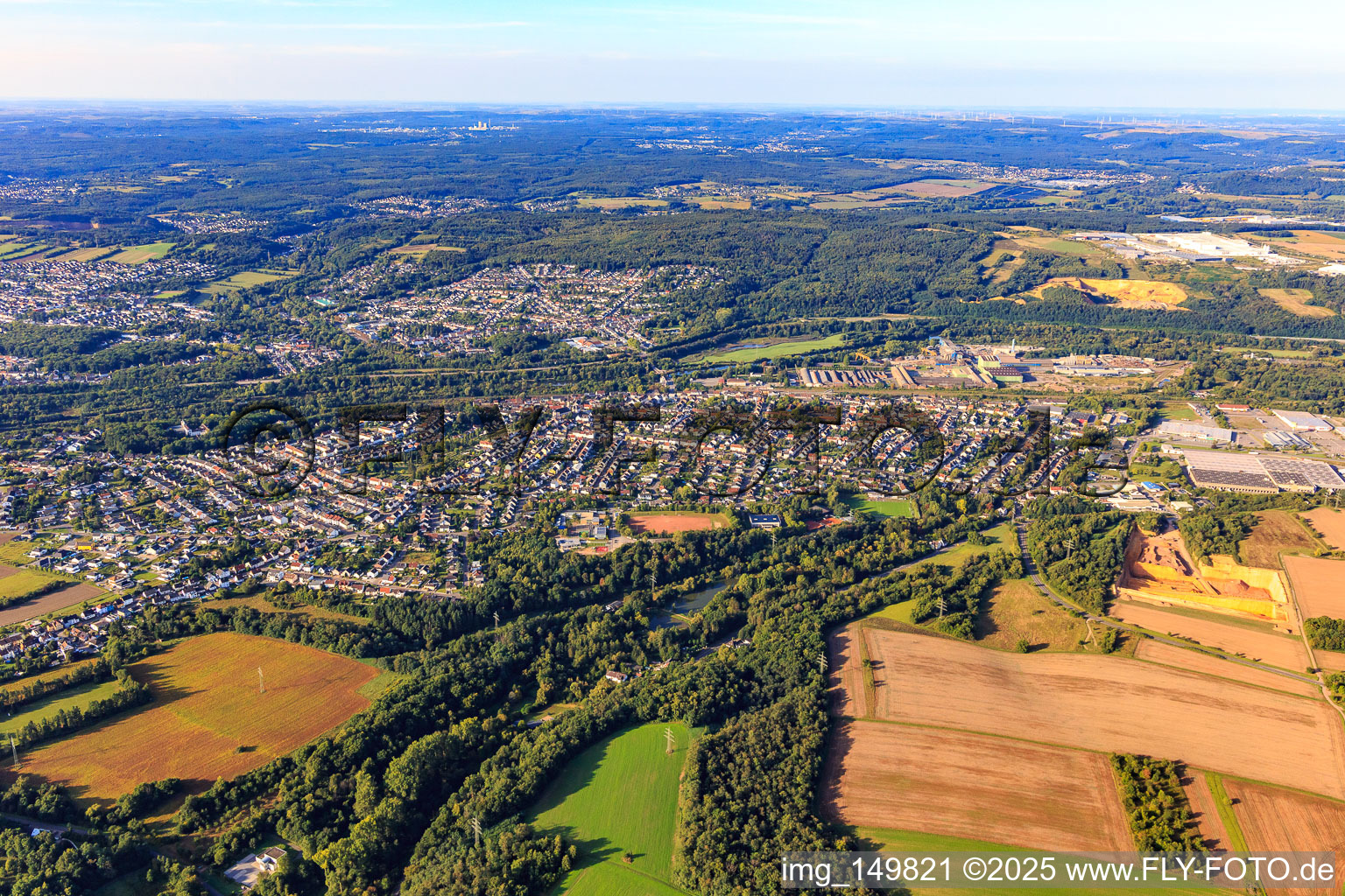 From the northeast in Bous in the state Saarland, Germany