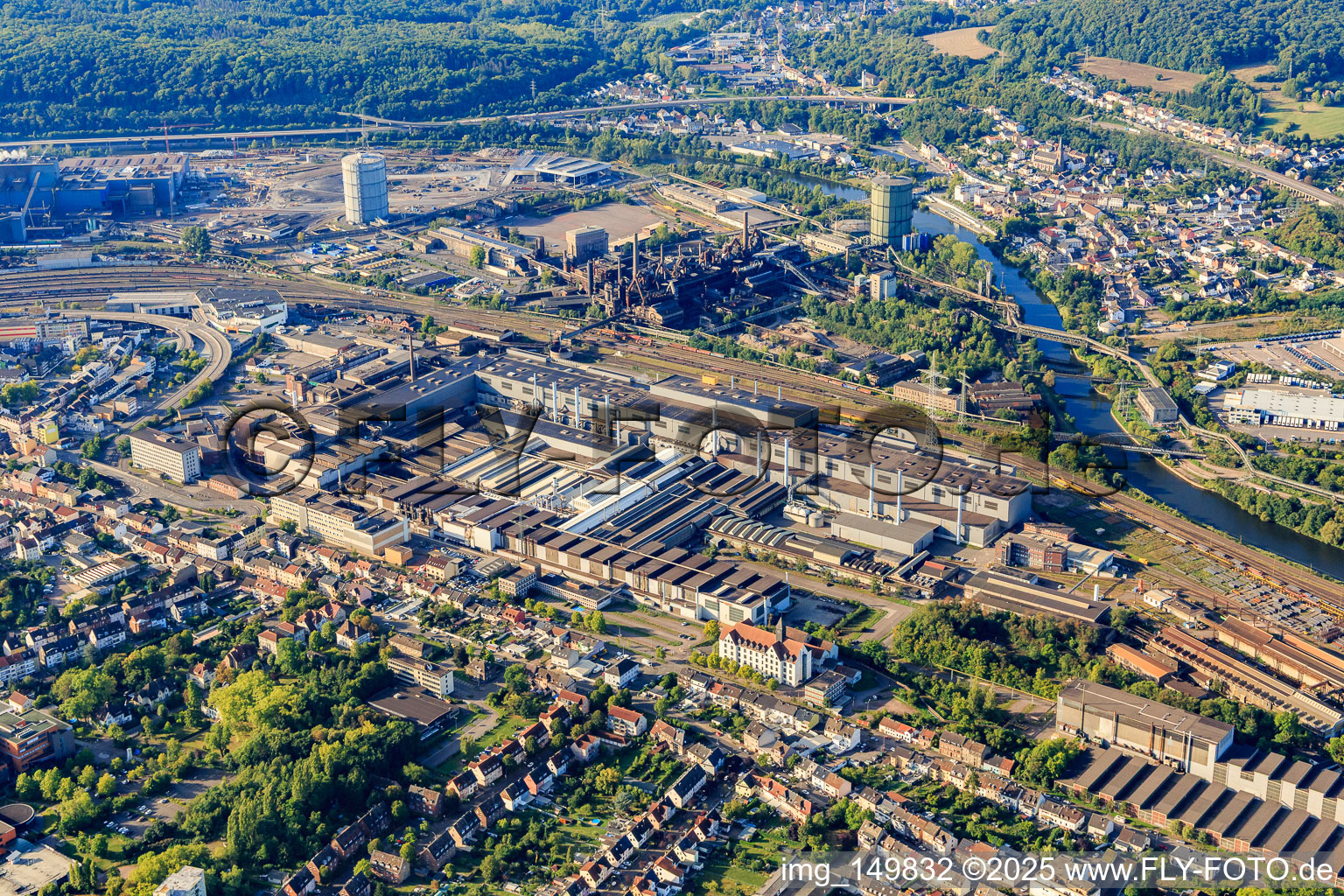 Saarstahl AG and SHS Stahl-Holding-Saar in Völklingen in the state Saarland, Germany