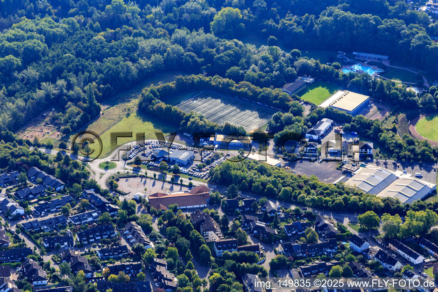 Hermann Neuberger Stadium, artificial turf pitch Völklingen and Köllerbachtal water park in the district Heidstock in Völklingen in the state Saarland, Germany