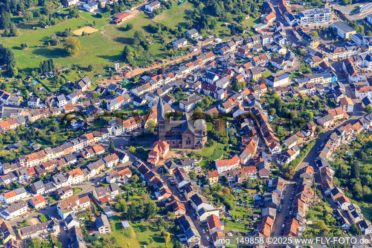 Köllertal Cathedral of St. Sebastian in Püttlingen in the state Saarland, Germany