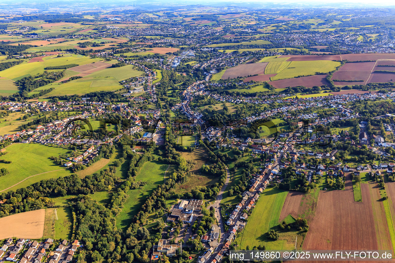 From the southwest in the district Köllerbach in Püttlingen in the state Saarland, Germany