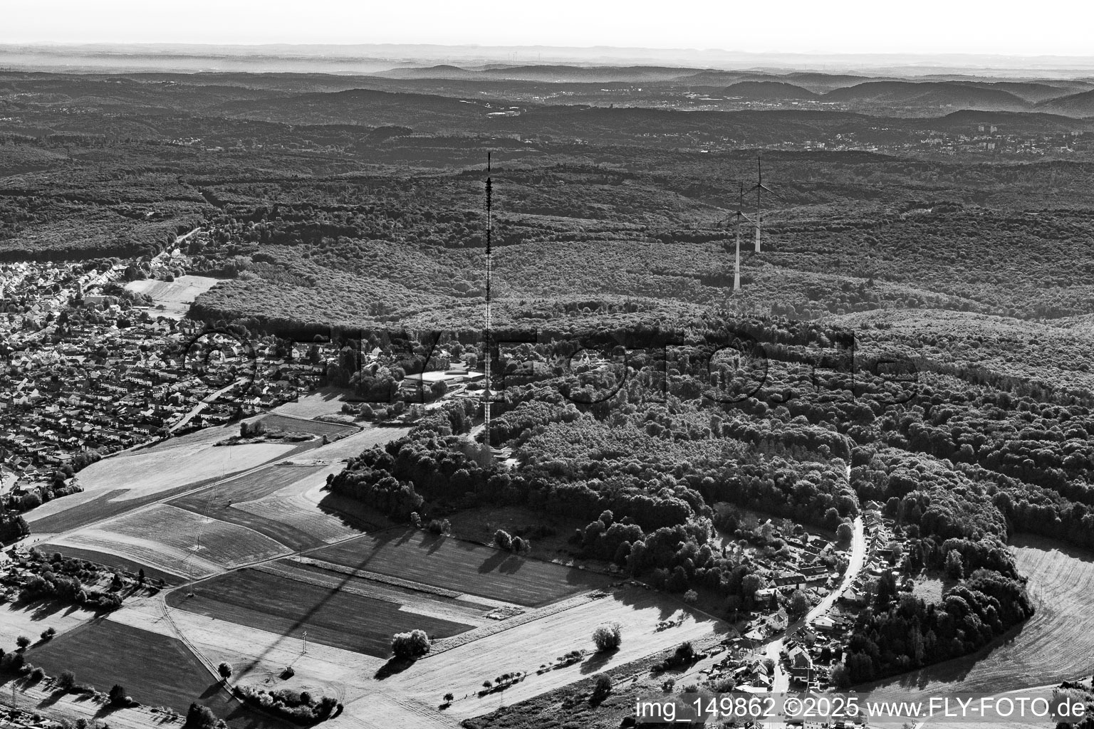 Transmitter station Püttlingen-Schoksberg in the district Köllerbach in Püttlingen in the state Saarland, Germany