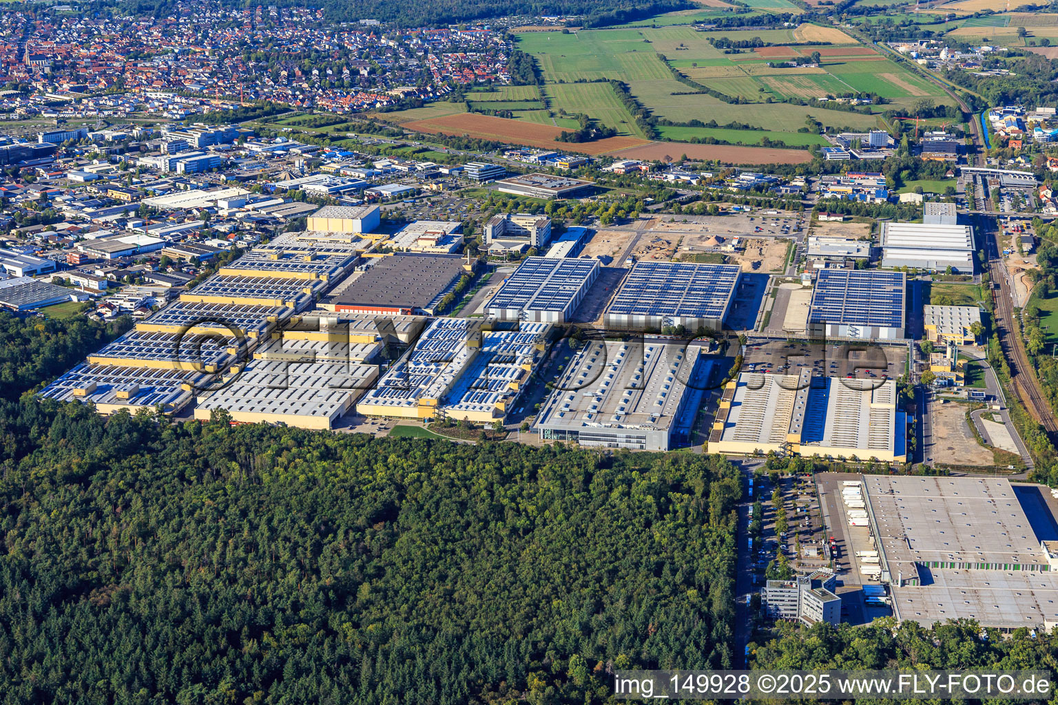Heidelberger Druckmaschinen AG factory premises in the district Frauenweiler in Wiesloch in the state Baden-Wuerttemberg, Germany