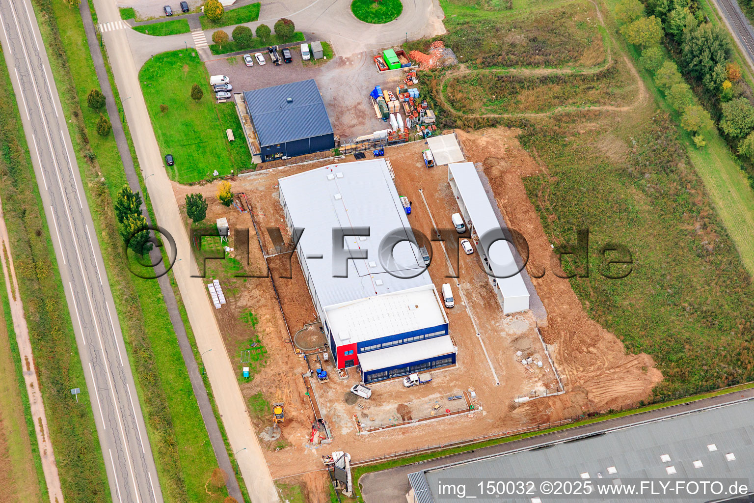 Mat & Provet and new construction site in Rue Joseph Achille Le Bel in the district Altenstadt in Wissembourg in the state Bas-Rhin, France