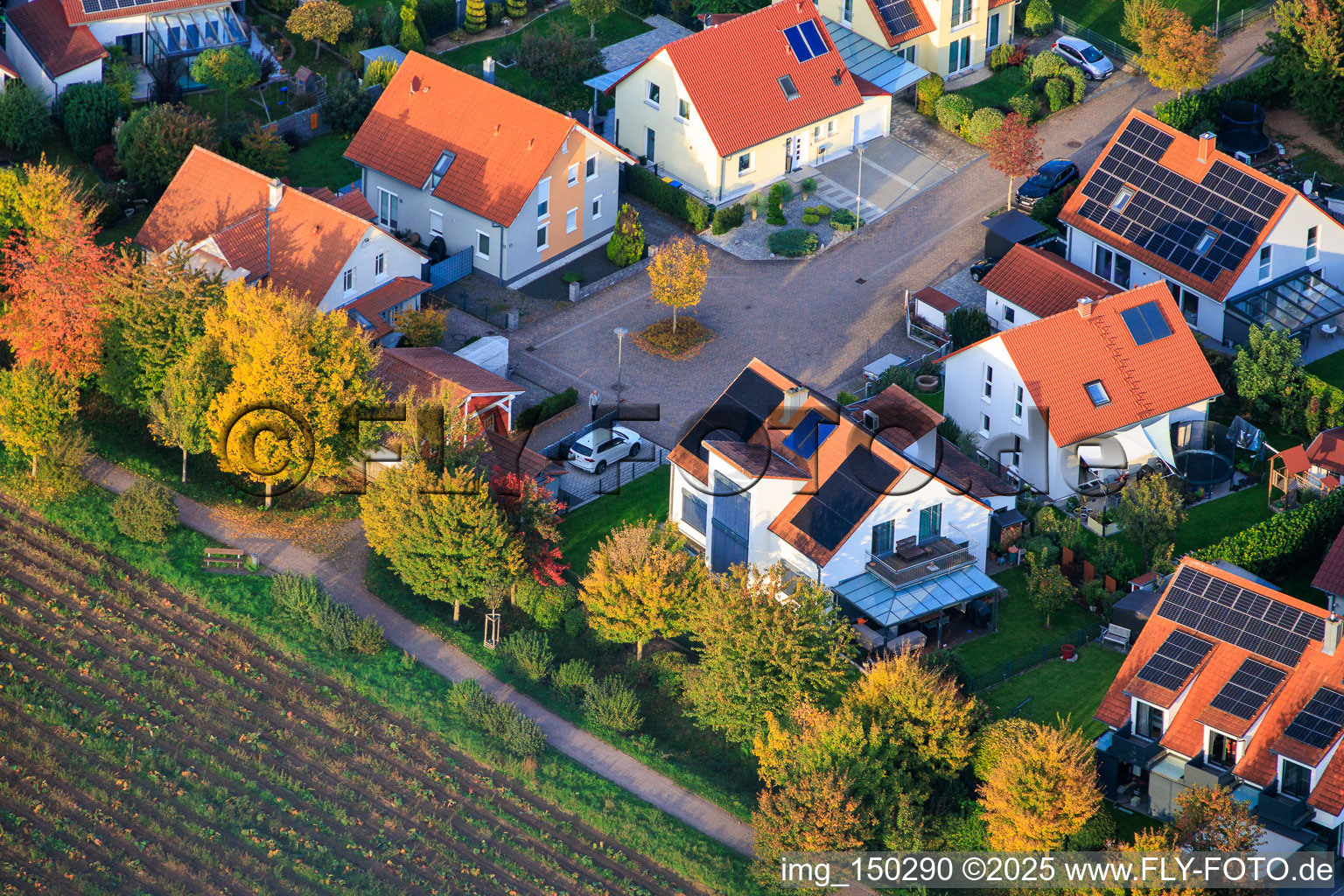 Aerial photograpy of Lower Rappenfeld in the district Mörlheim in Landau in der Pfalz in the state Rhineland-Palatinate, Germany