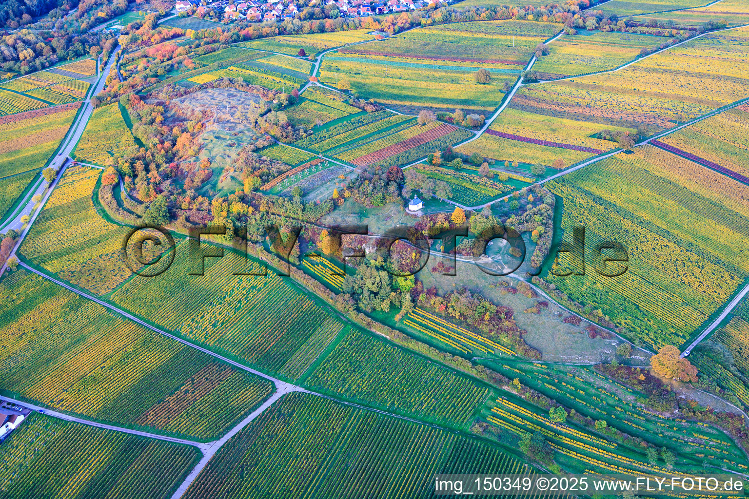 Nature reserve and chapel "Kleine Kalmit" in the district Arzheim in Landau in der Pfalz in the state Rhineland-Palatinate, Germany