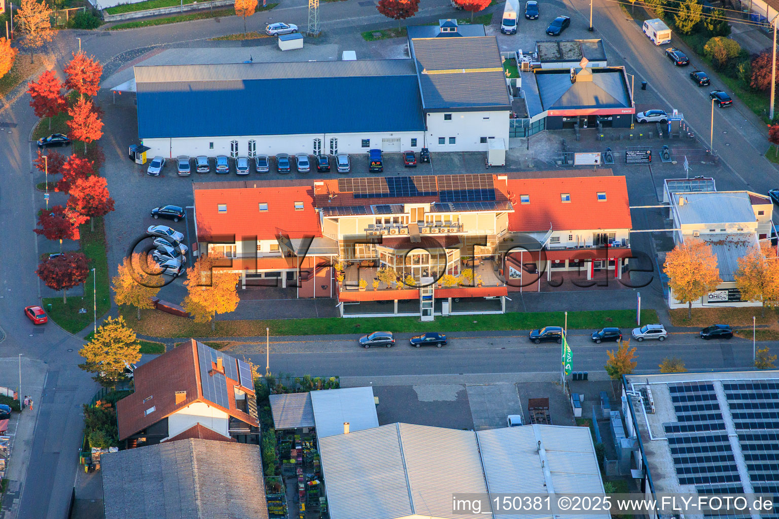 Webo-Mobil, M&S Komplettbau and PLAY POINT amusement arcade in Pleisweiler-Oberhofen in the state Rhineland-Palatinate, Germany