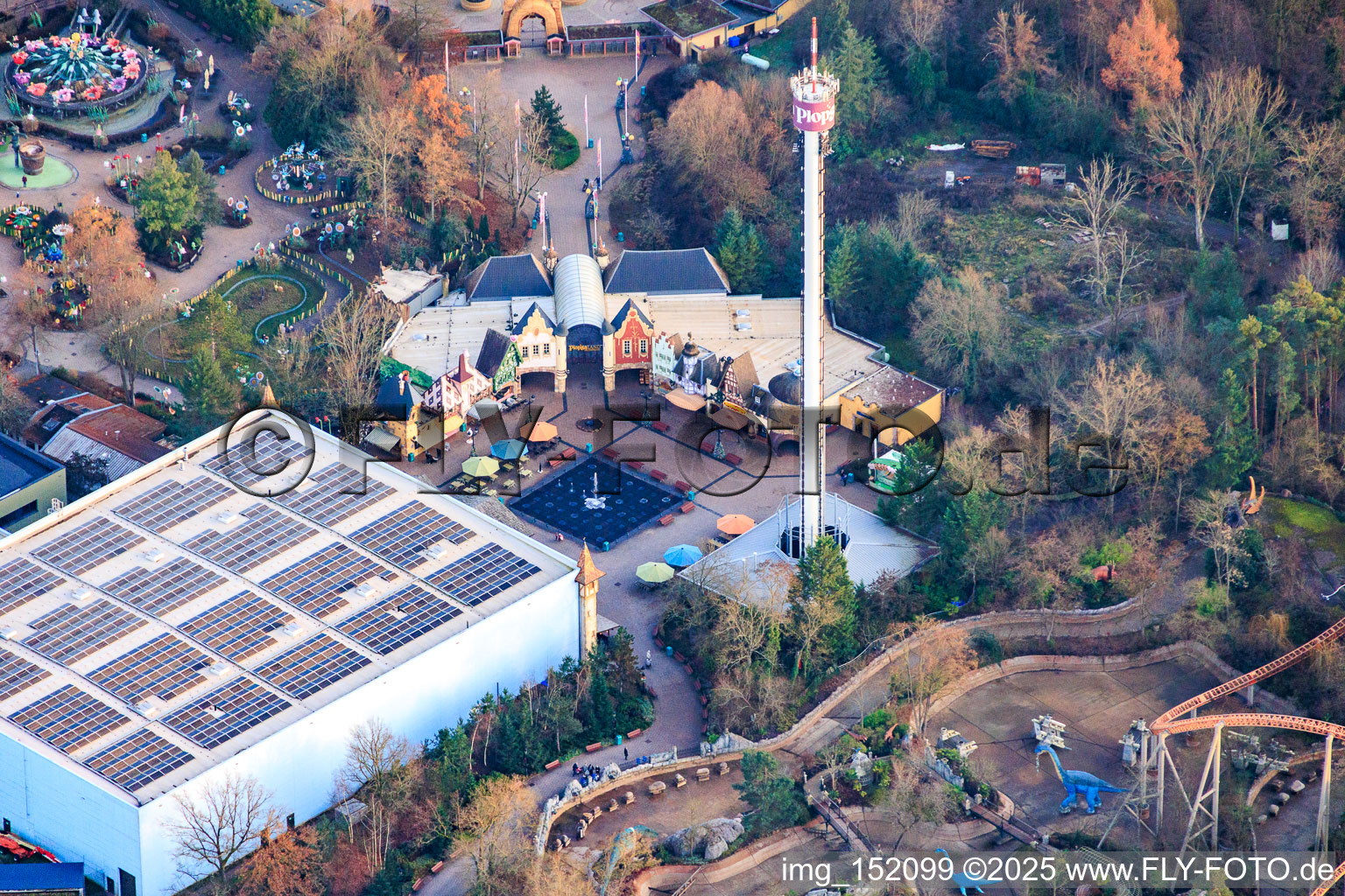 Fountain Square in Plopsaland Germany in Haßloch in the state Rhineland-Palatinate, Germany