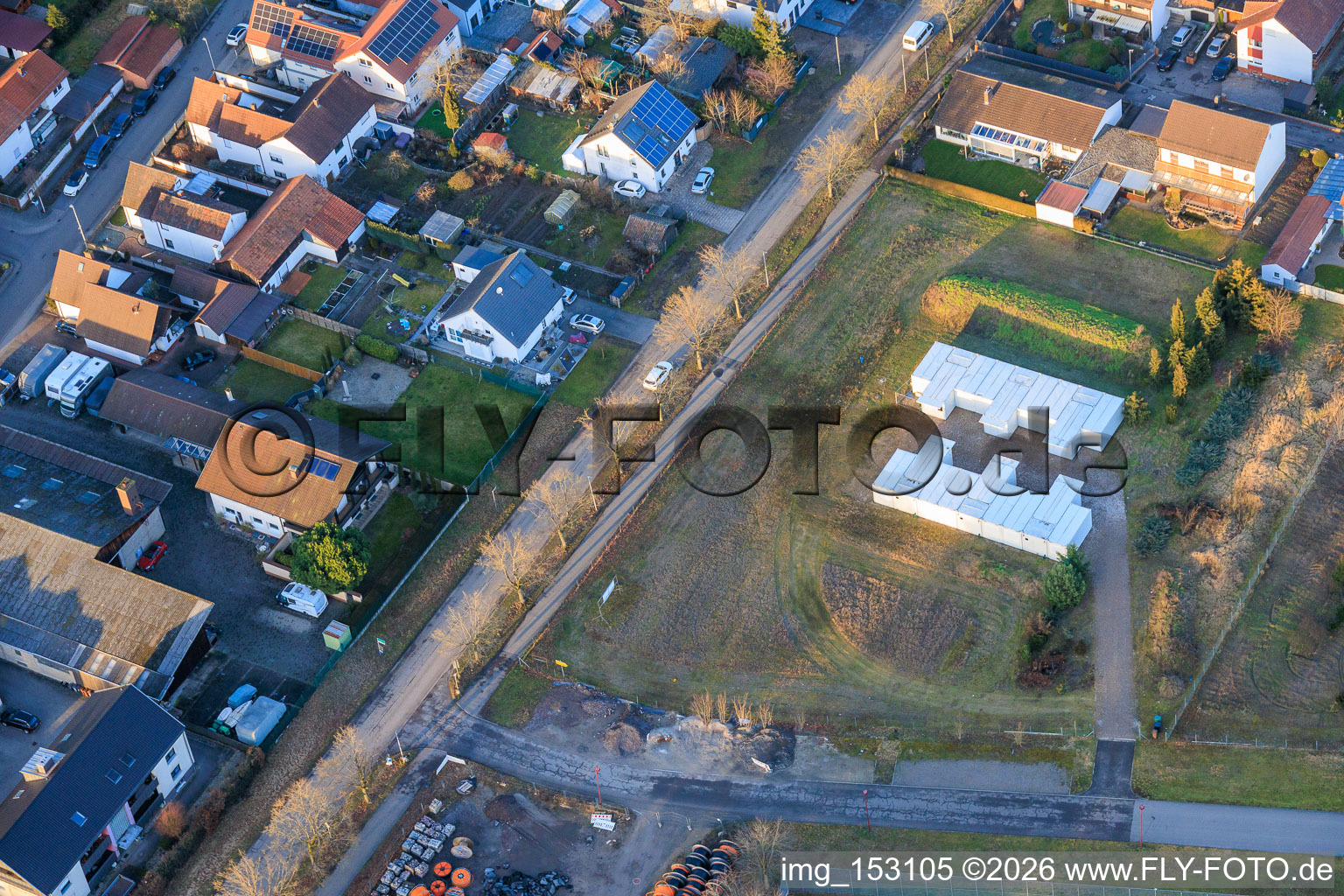Container storage on Kandeler Straße in Rheinzabern in the state Rhineland-Palatinate, Germany