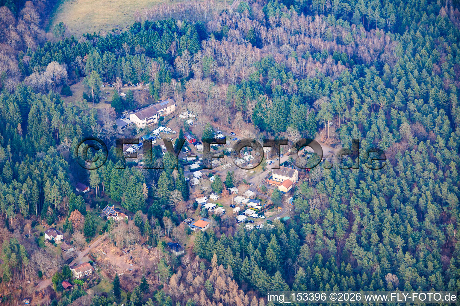 Bethof Camping and Bethof Nature Friends House in the district Lauterschwan in Vorderweidenthal in the state Rhineland-Palatinate, Germany