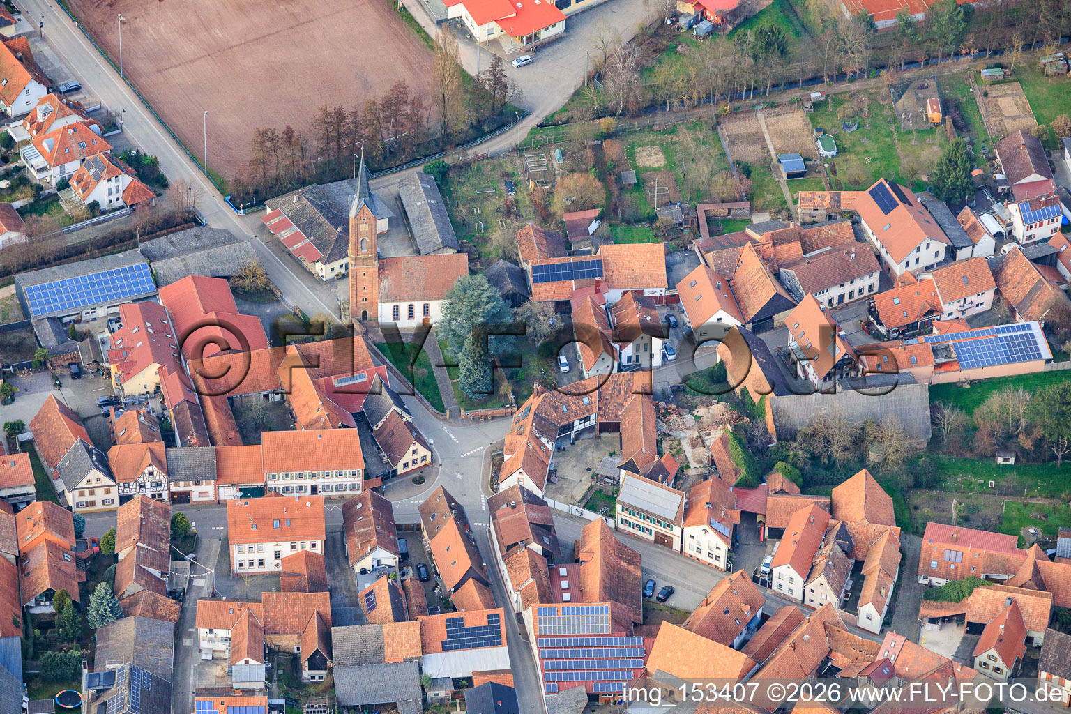 Protestant Church in the district Kapellen in Kapellen-Drusweiler in the state Rhineland-Palatinate, Germany