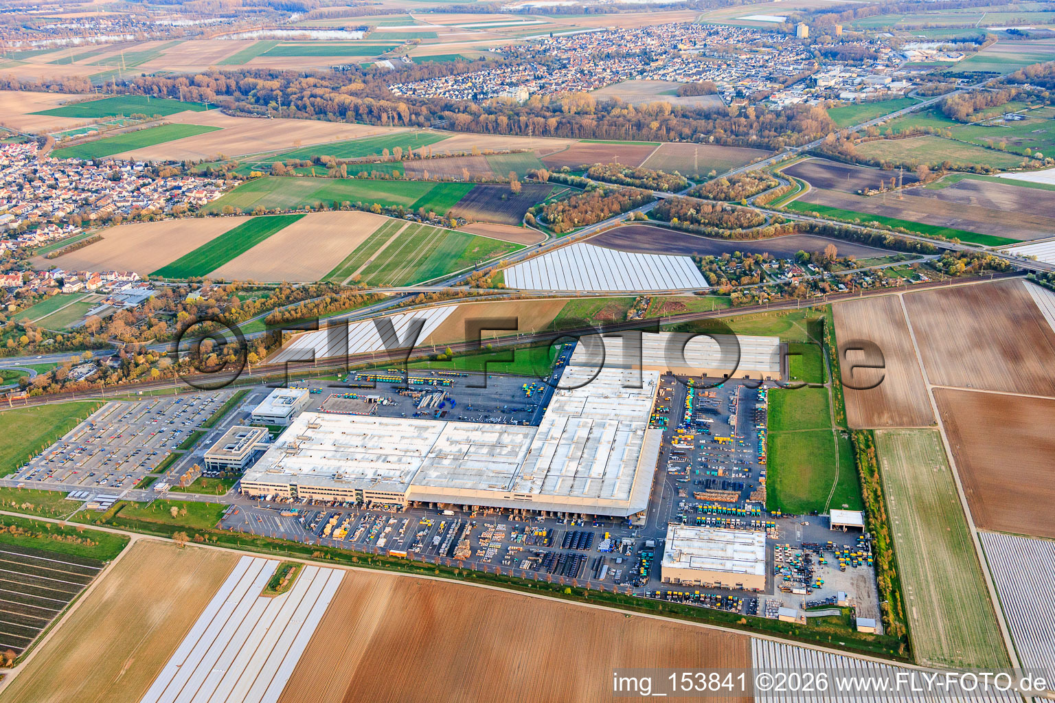 Company premises of Joseph Vögele AG in the district Rheingönheim in Ludwigshafen am Rhein in the state Rhineland-Palatinate, Germany