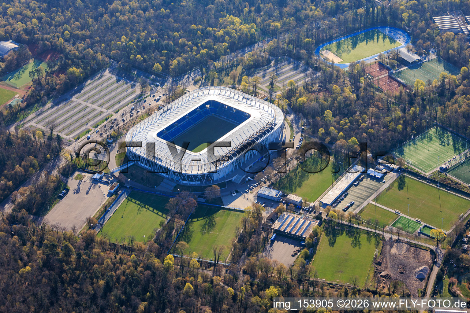 BBBank Wildpark football stadium of the Karlsruher Sport-Club Mühlburg-Phönix e. V. in the district Innenstadt-Ost in Karlsruhe in the state Baden-Wuerttemberg, Germany