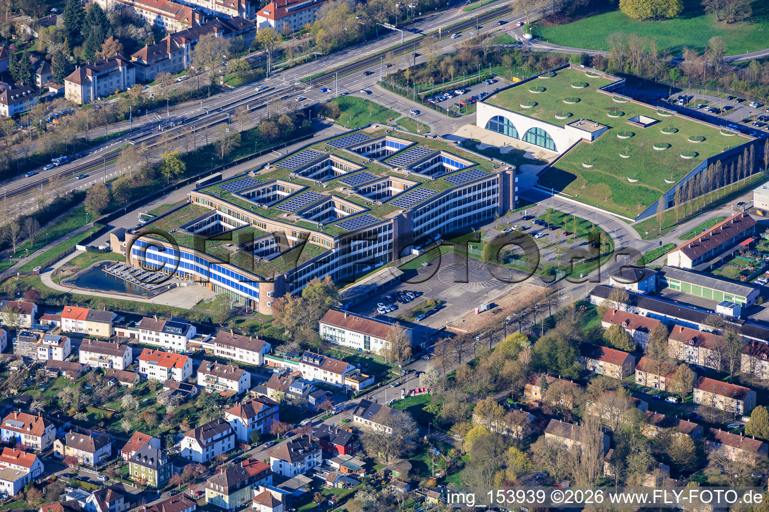Dm-dialogicum (headquarters) and dmTECH GmbH in the district Durlach in Karlsruhe in the state Baden-Wuerttemberg, Germany
