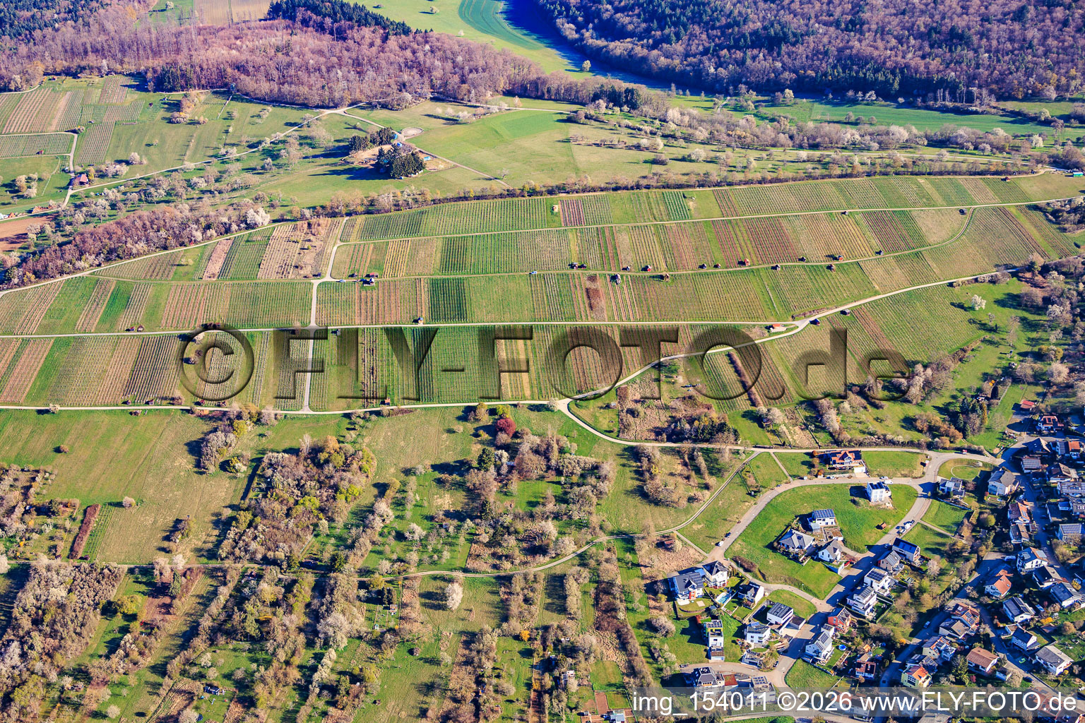 Vineyard huts on the Neuberg in the district Dietlingen in Keltern in the state Baden-Wuerttemberg, Germany