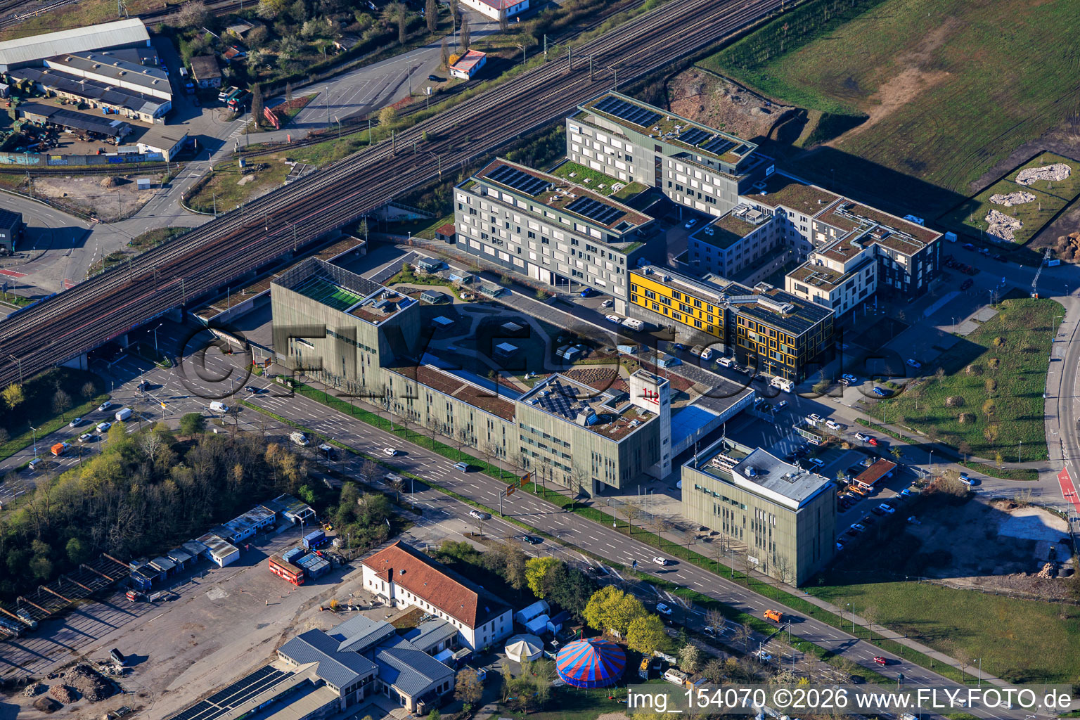 Holiday Inn Express Karlsruhe - City Park by IHG and Main Fire Station Karlsruhe in the district Südstadt in Karlsruhe in the state Baden-Wuerttemberg, Germany