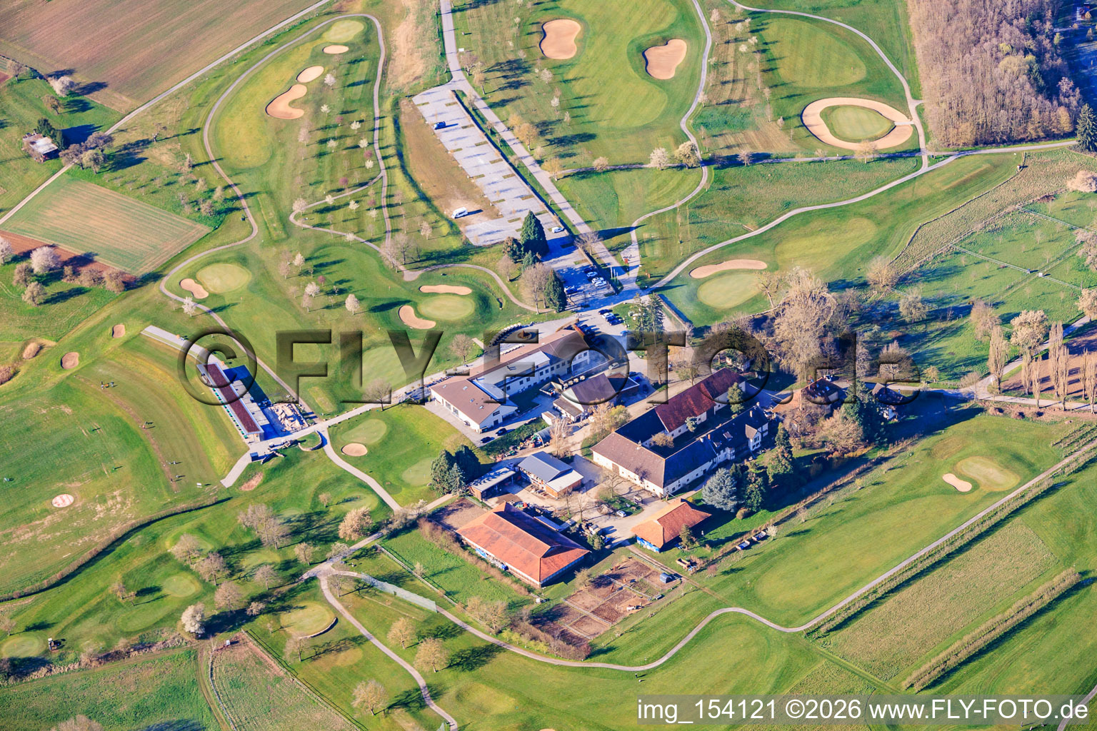 Golf course Golfpark Karlsruhe - GOLF absolute at the riding stable Gut Batzenhof in the district Hohenwettersbach in Karlsruhe in the state Baden-Wuerttemberg, Germany