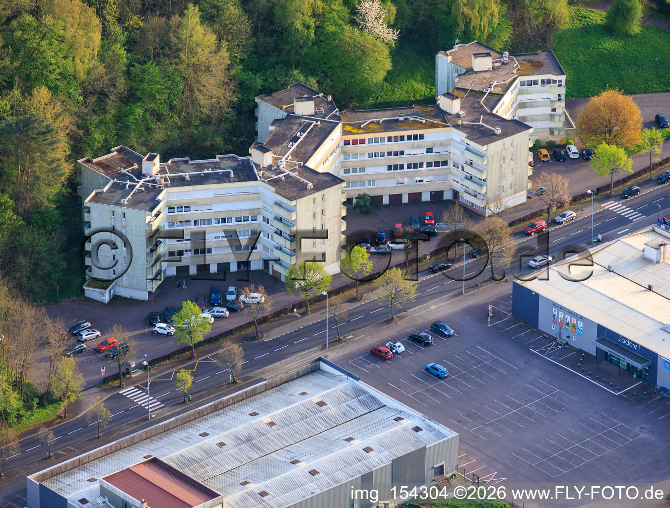 District Centre Ville Felsberg in Saint-Avold in the state Moselle, France