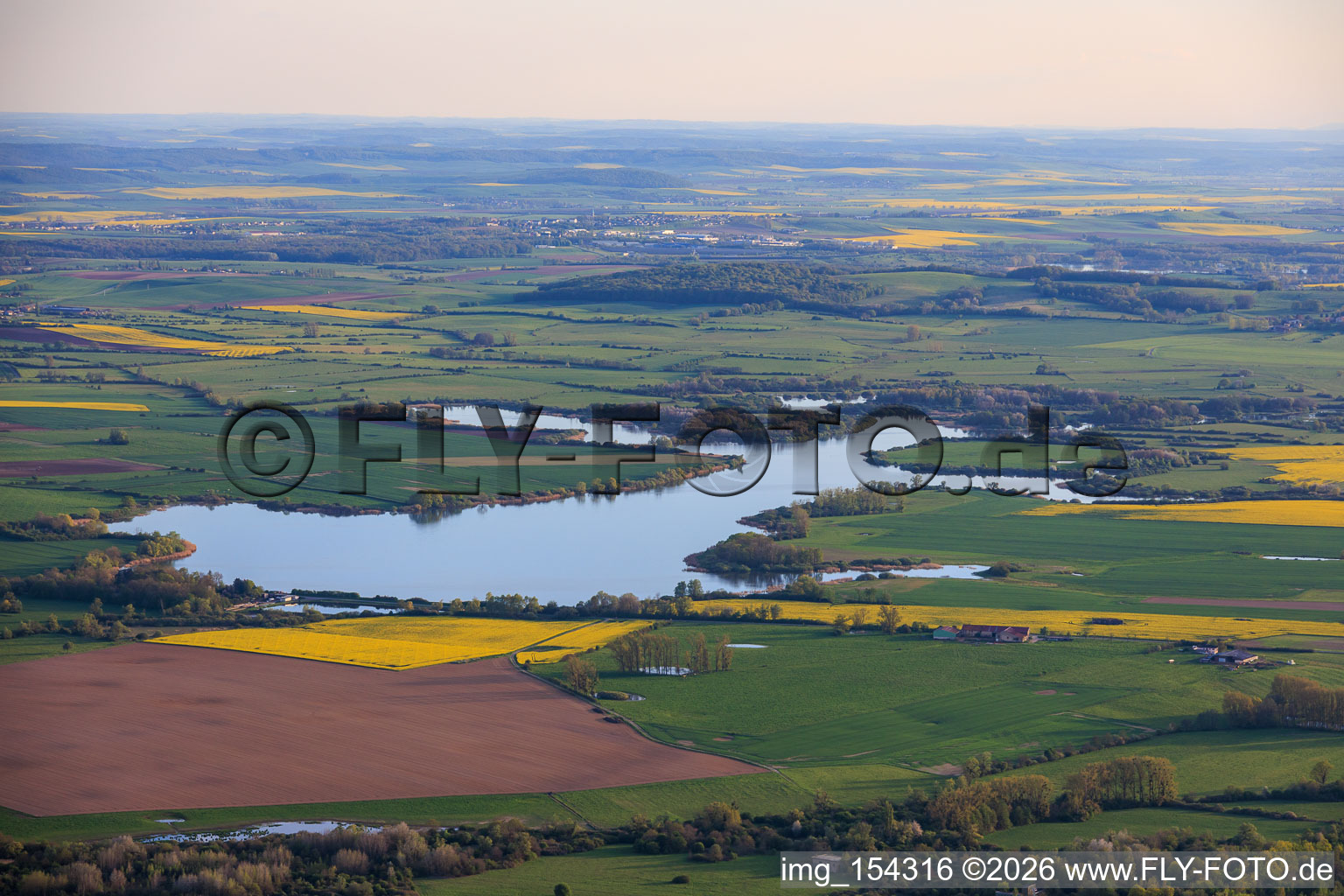 Etang Du Bischwald nature reserve in Bistroff in the state Moselle, France