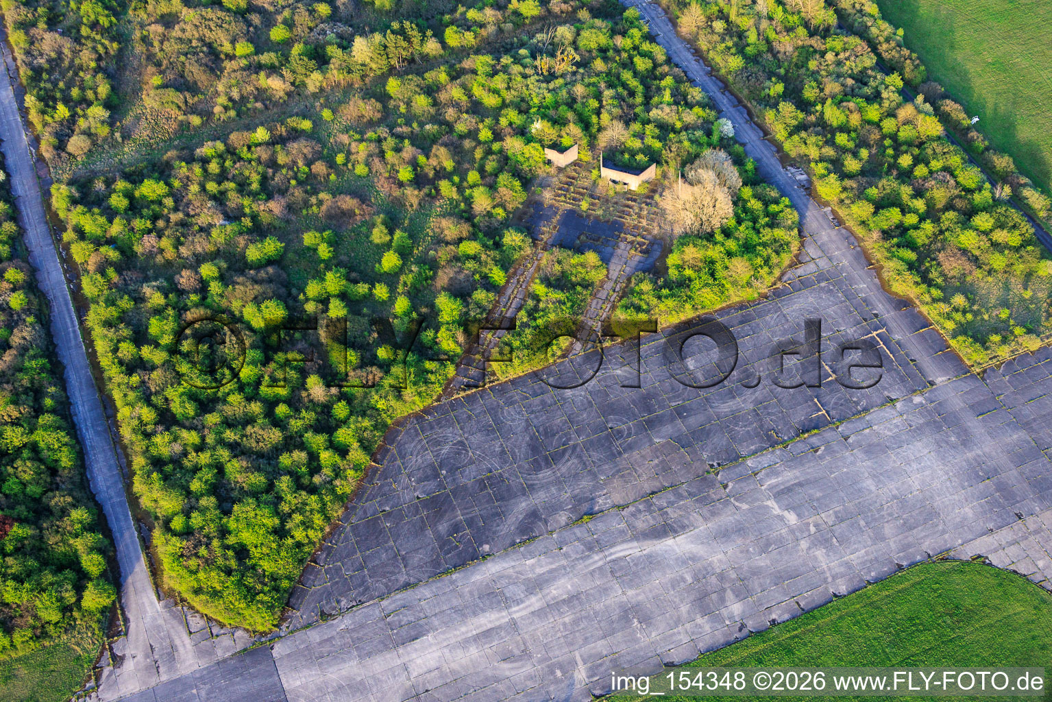 Parking position at the former military airfield Grostenquin in Grostenquin in the state Moselle, France