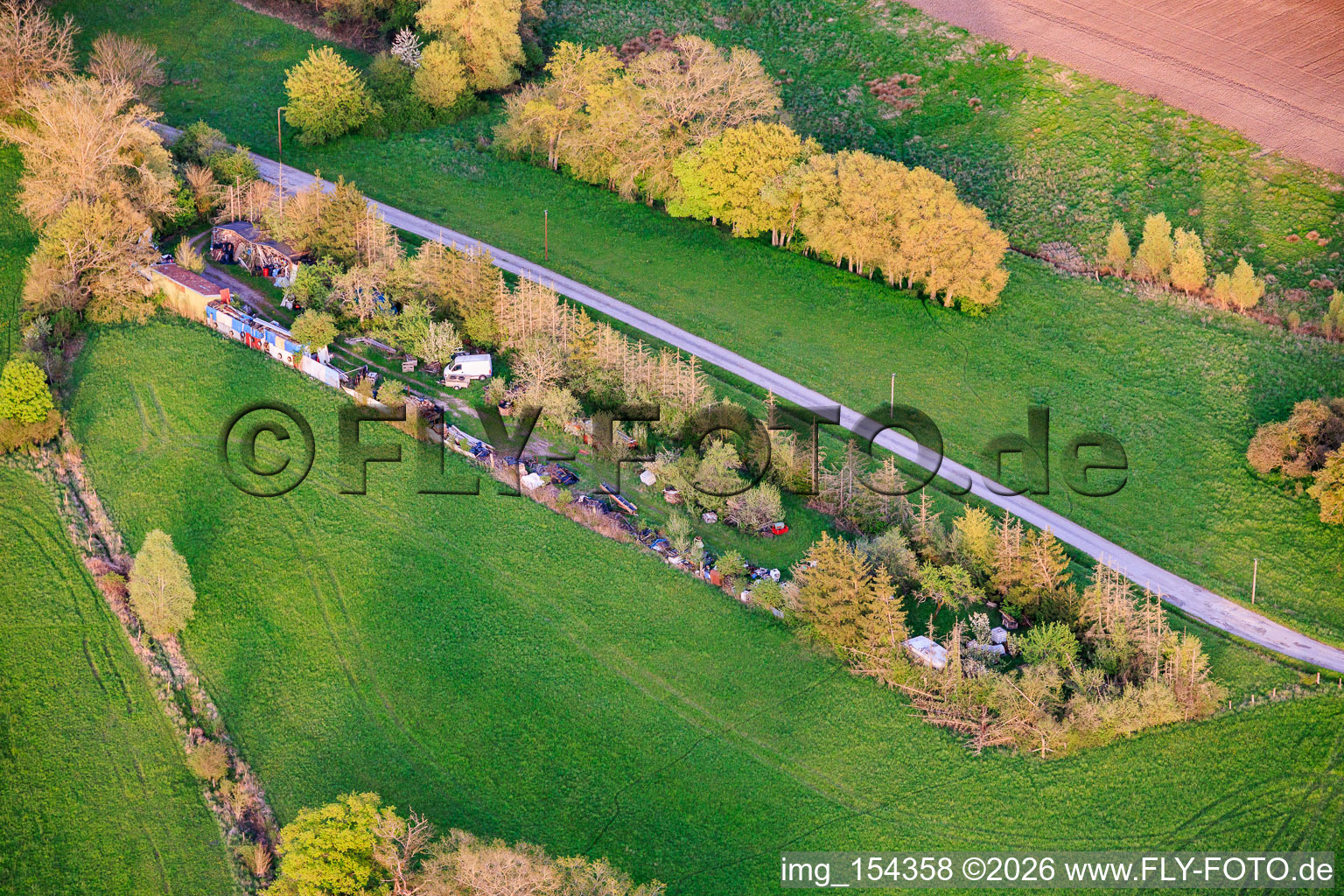 Garden plot of a collector in Altrippe in the state Moselle, France