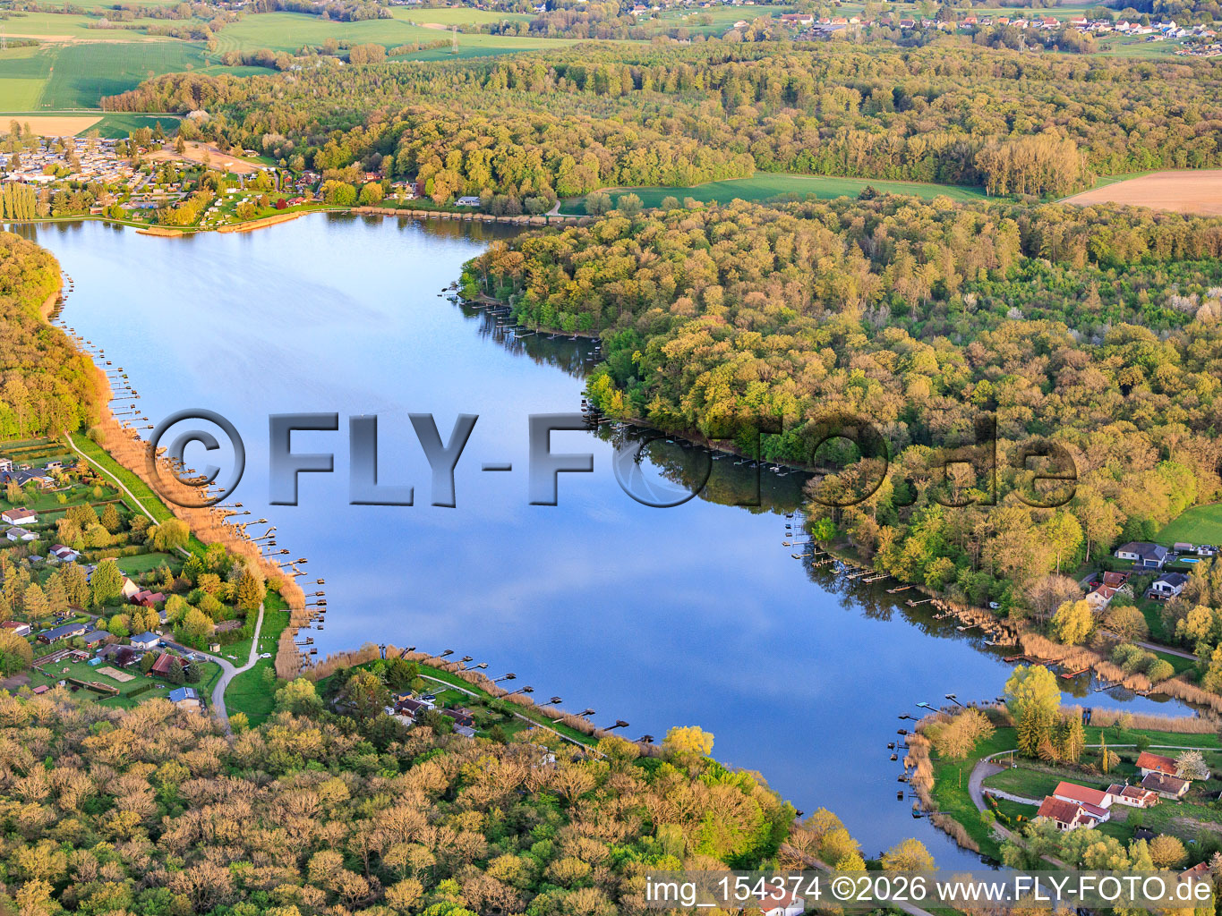 Etang des marais in the forest in Rémering-lès-Puttelange in the state Moselle, France