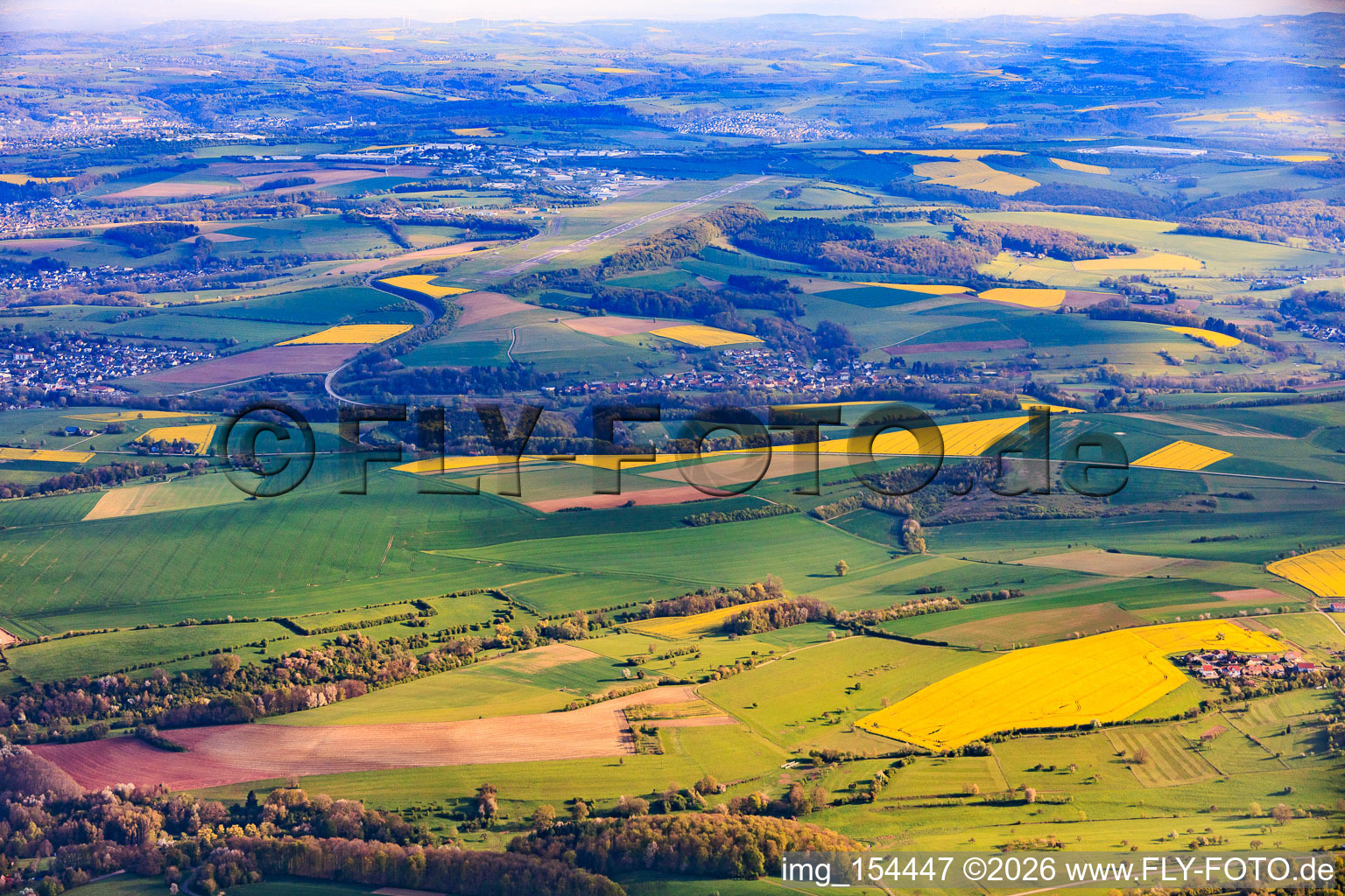 From the south in Hornbach in the state Rhineland-Palatinate, Germany