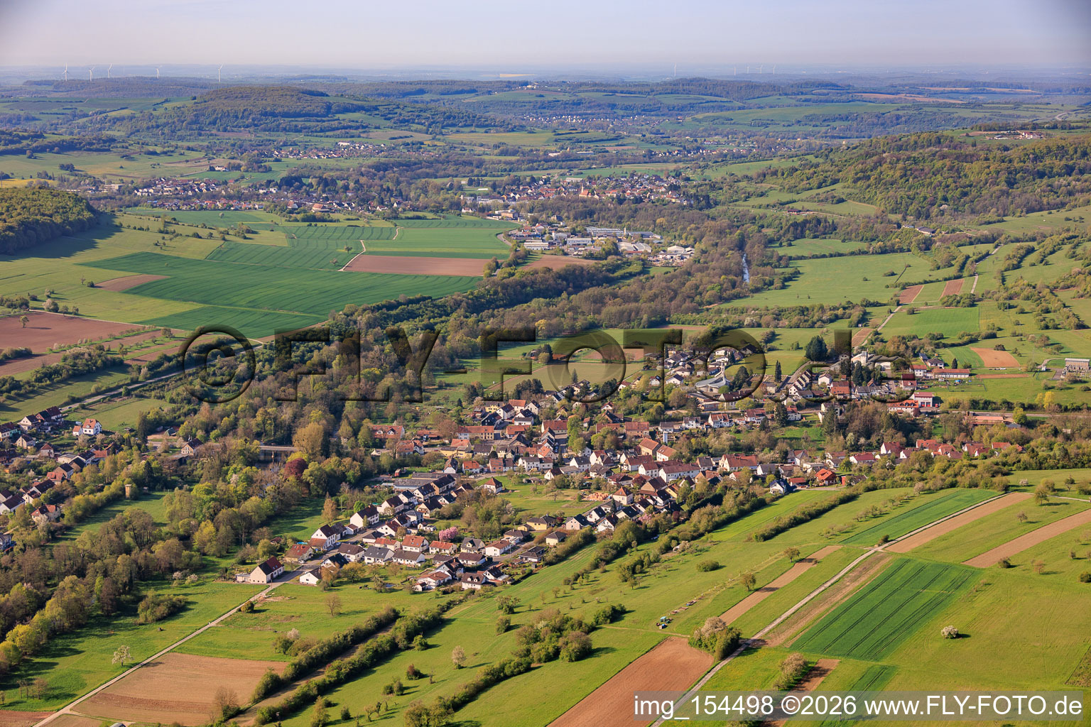 From the north in the district Herbitzheim in Gersheim in the state Saarland, Germany