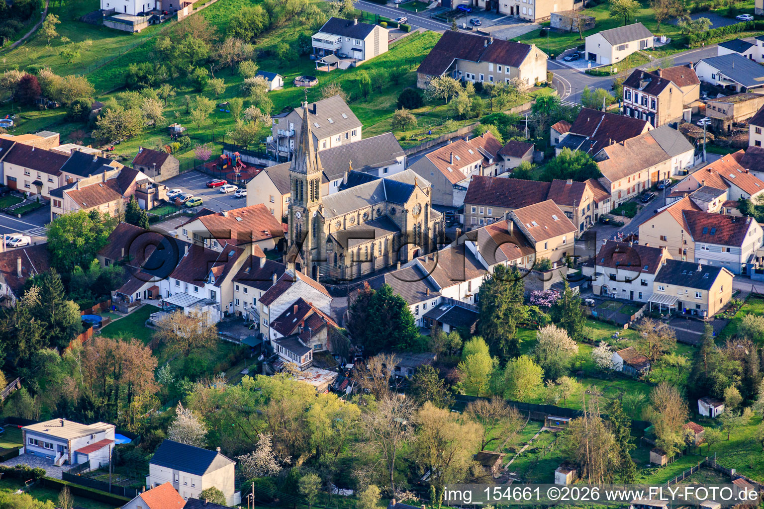Saint-Denis Church in Farschviller in the state Moselle, France