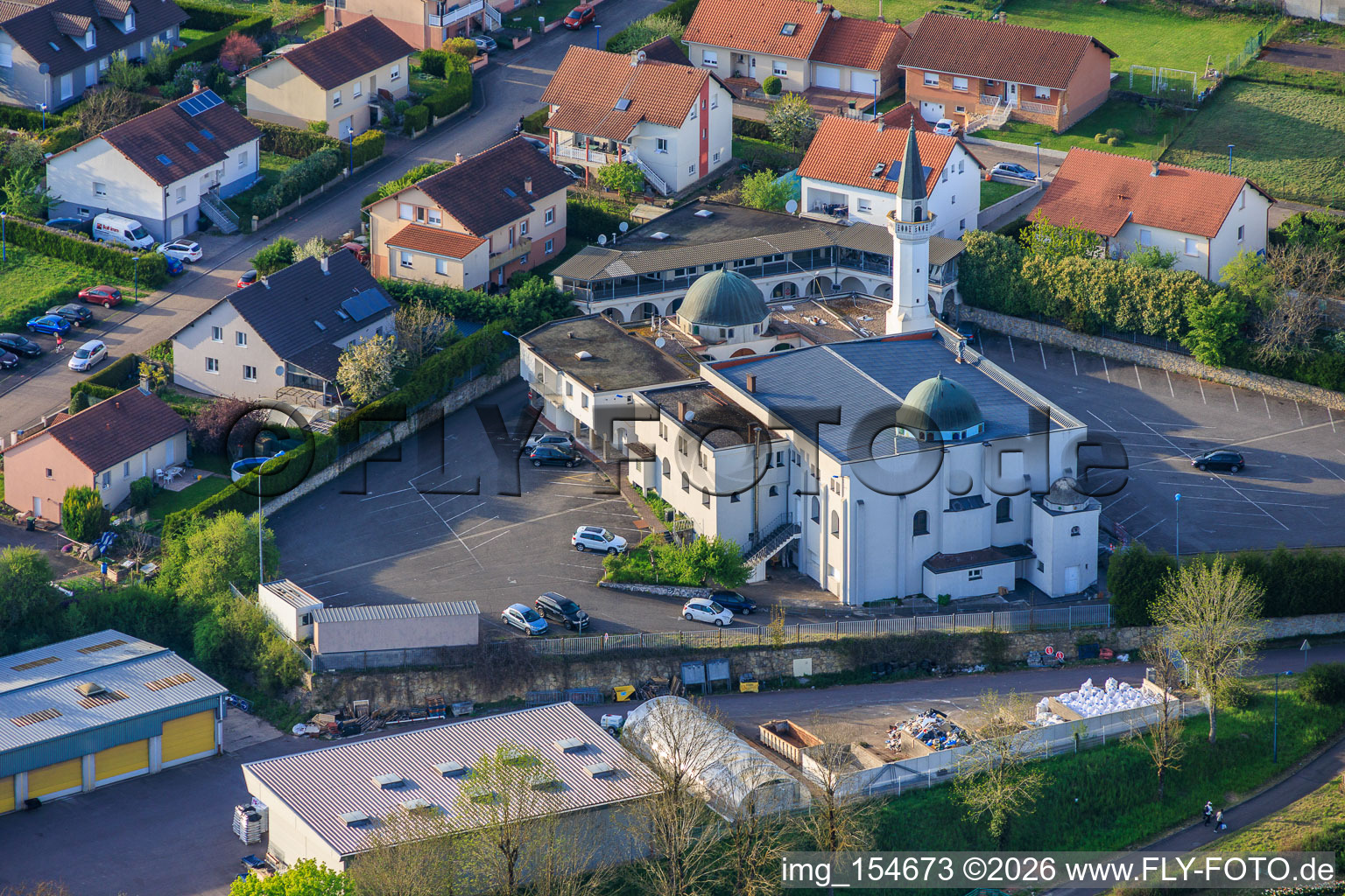 Mosque El Hijra (the Emigration) / Grande Mosquée de Farébersviller (Mosquée El Hijra) in Farébersviller in the state Moselle, France