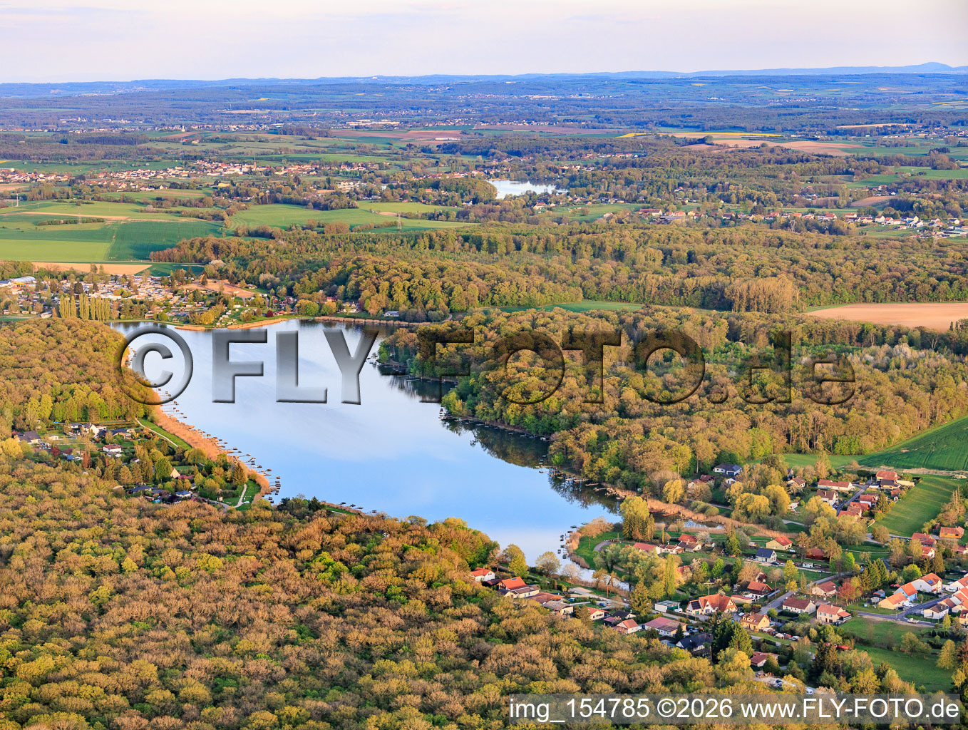 Etang des marais in the forest in Rémering-lès-Puttelange in the state Moselle, France