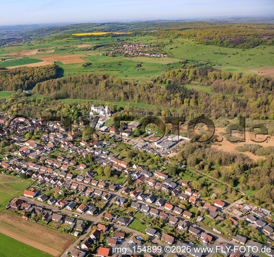 Village view in the Blies valley with Blies mill in the district Breitfurt in Blieskastel in the state Saarland, Germany