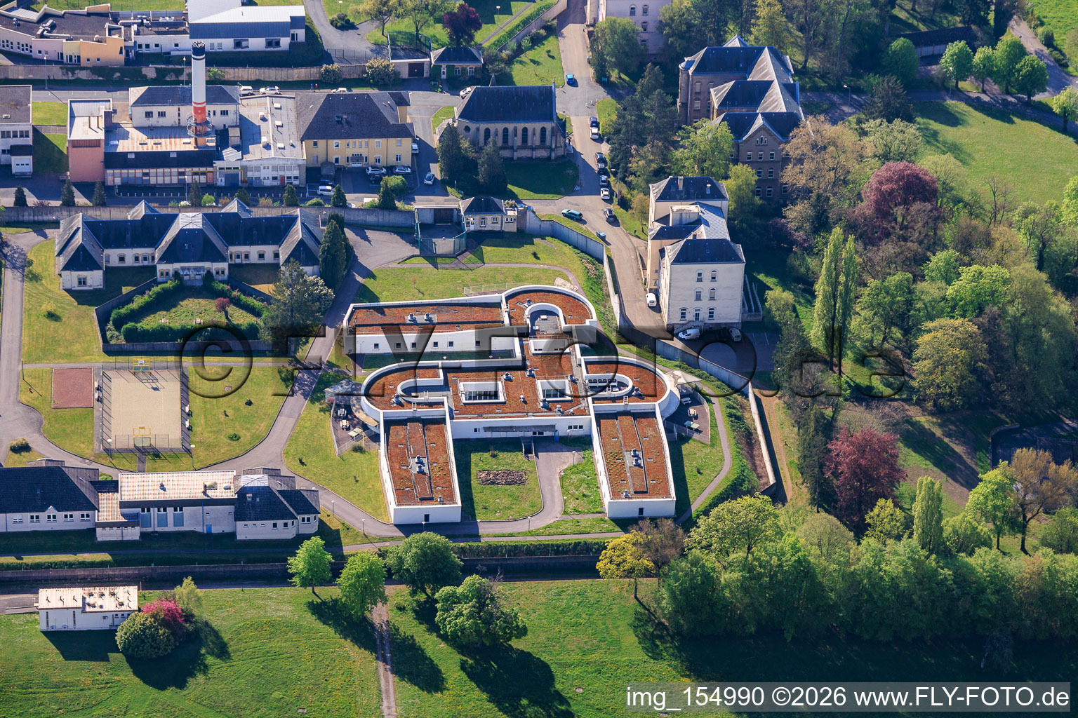 Chs De Sarreguemines Psychiatric Clinic in the district Blauberg in Saargemünd in the state Moselle, France