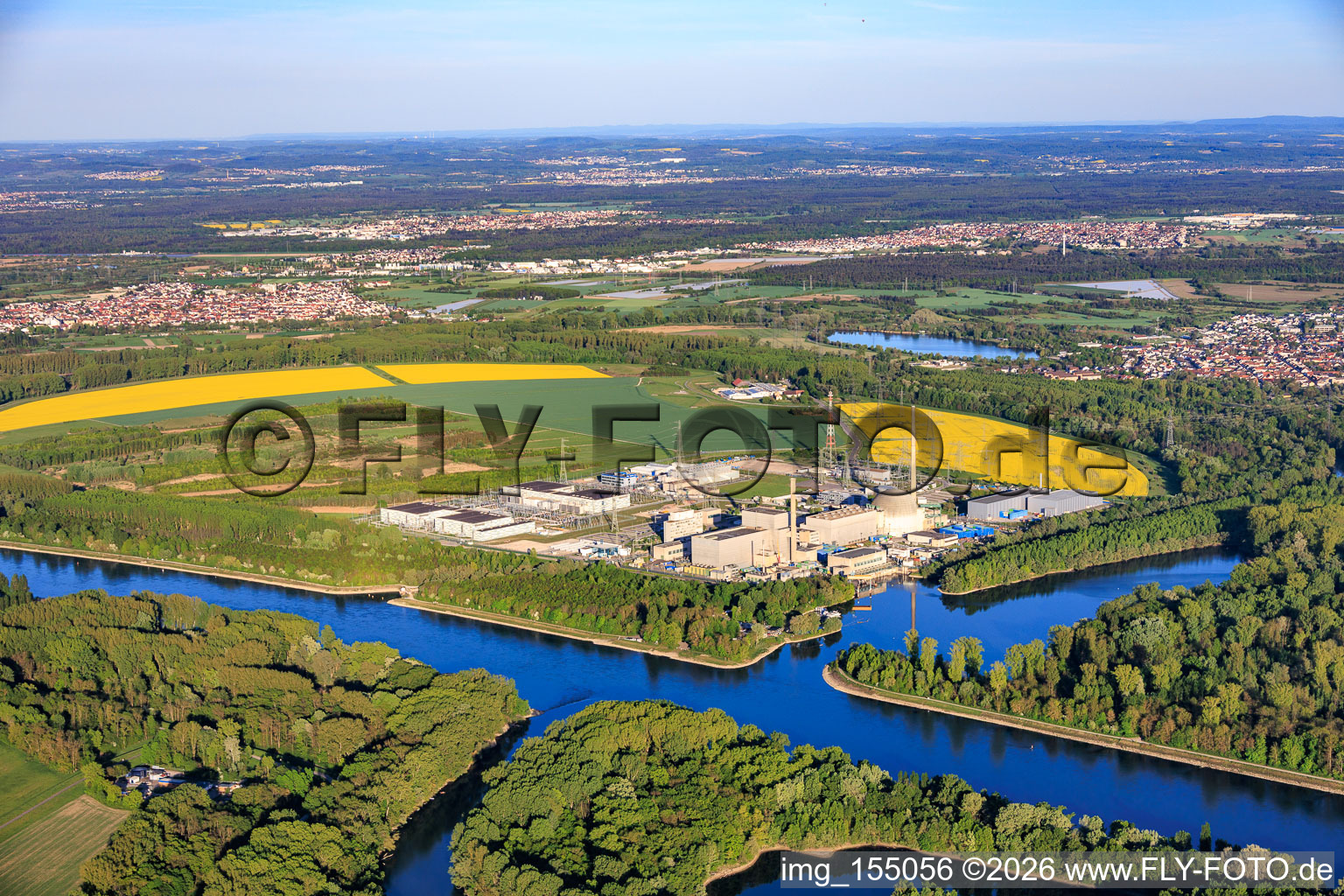 Decommissioned nuclear power plant of EnBW Kernkraft GmbH (EnKK), Philippsburg in Philippsburg in the state Baden-Wuerttemberg, Germany