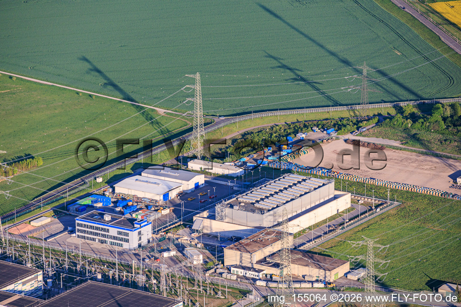 Hall for the storage of Castor containers of BGZ Gesellschaft für Zwischenlagerung mbH, location Philippsburg in Philippsburg in the state Baden-Wuerttemberg, Germany