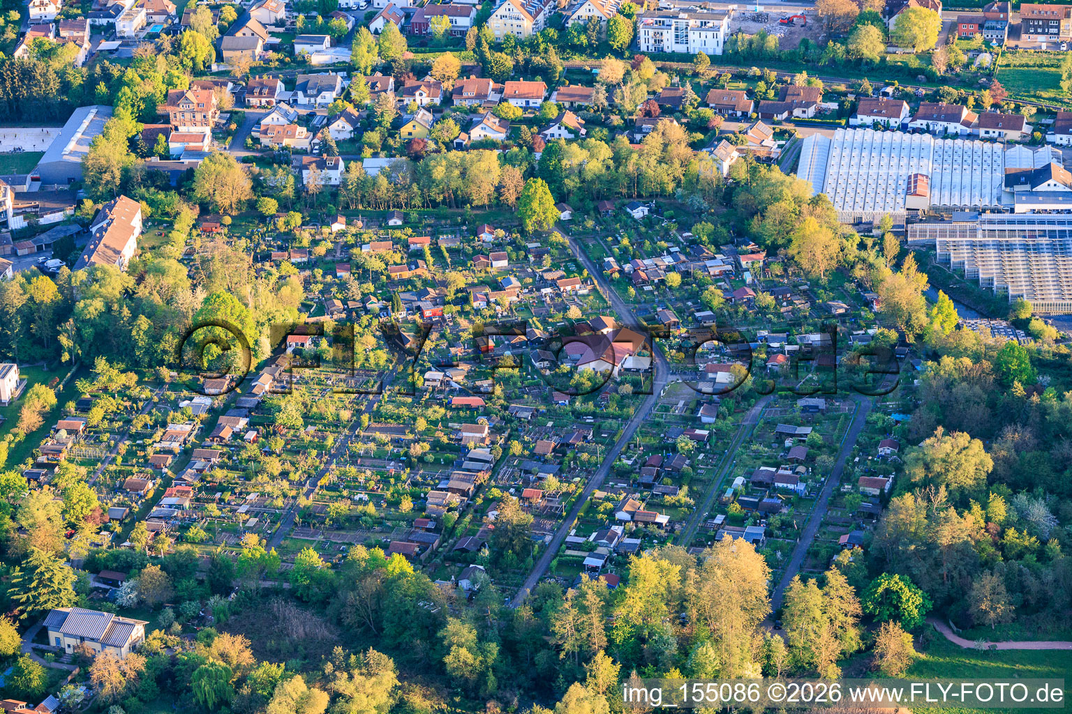 Allotment Garden Association in Landau in der Pfalz in the state Rhineland-Palatinate, Germany