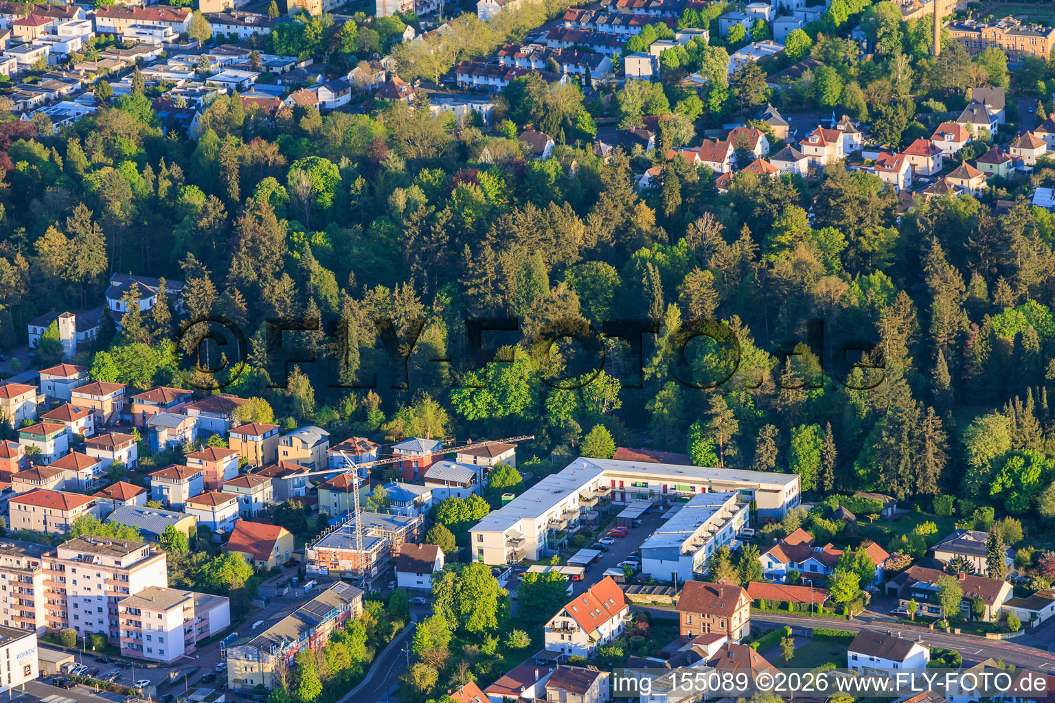 Annweilerstraße at the main cemetery in Landau in der Pfalz in the state Rhineland-Palatinate, Germany