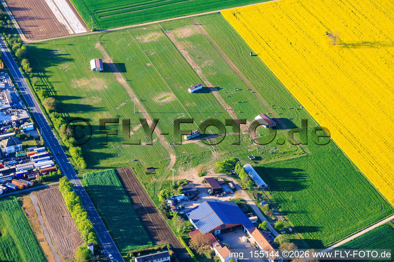 Mobile chicken coops for the egg vending machine at the Schmithof farm shop in Lingenfeld in the state Rhineland-Palatinate, Germany