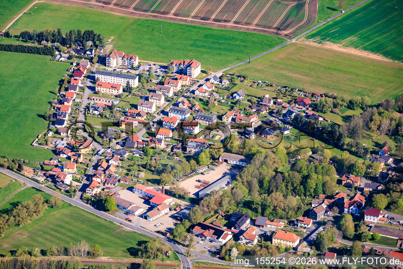 Waldstr in Veilsdorf in the state Thuringia, Germany