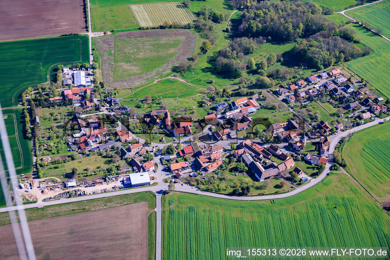 From the south in the district Zimmritz in Milda in the state Thuringia, Germany