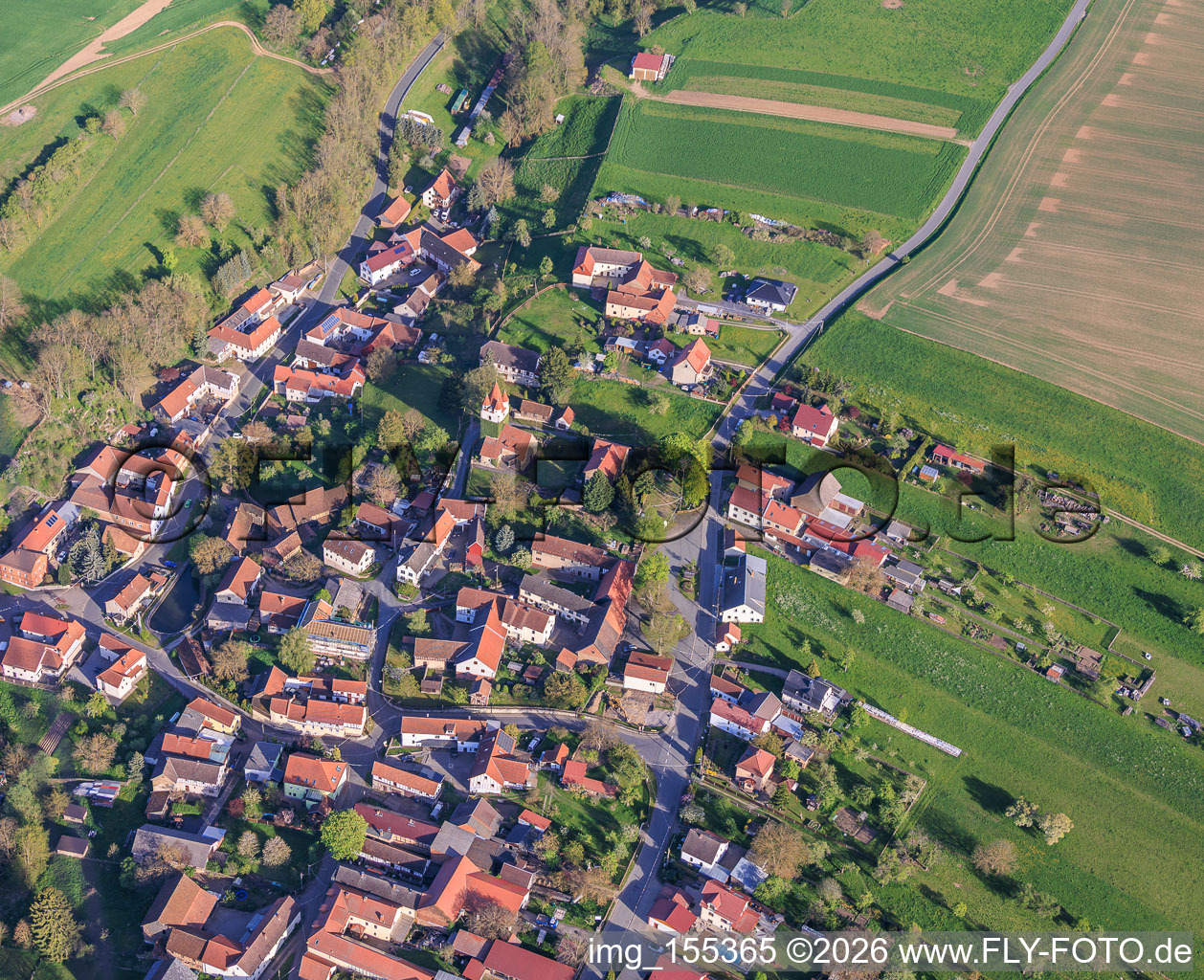 From the north in Oberoppurg in the state Thuringia, Germany