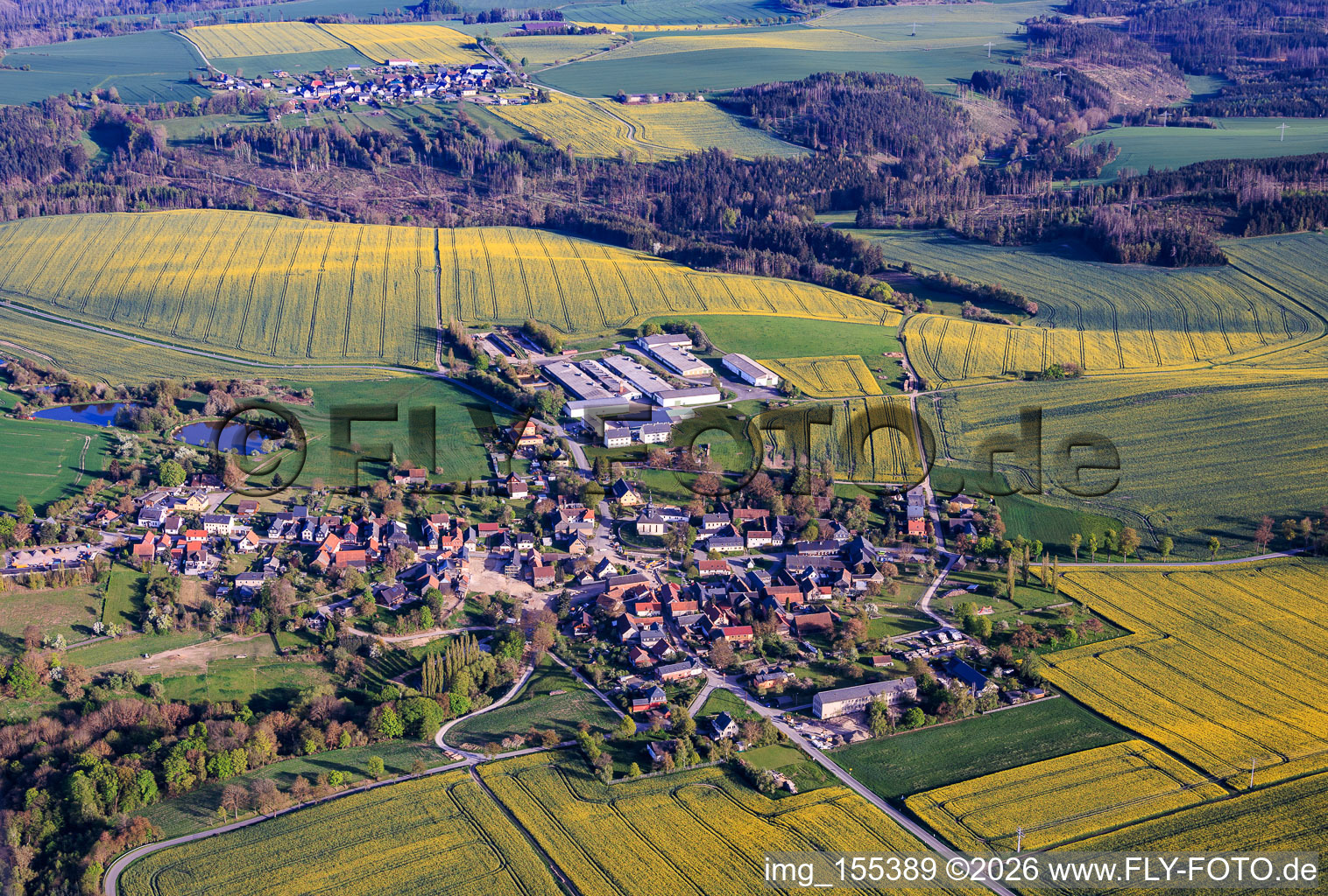 From the northwest in Drognitz in the state Thuringia, Germany